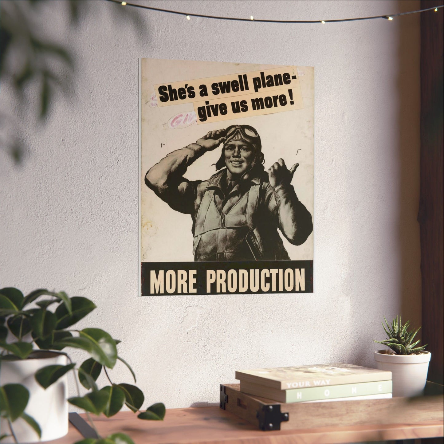 She's a swell plane - give us more!  MORE PRODUCTION [Riggs] High Quality Matte Wall Art Poster for Home, Office, Classroom