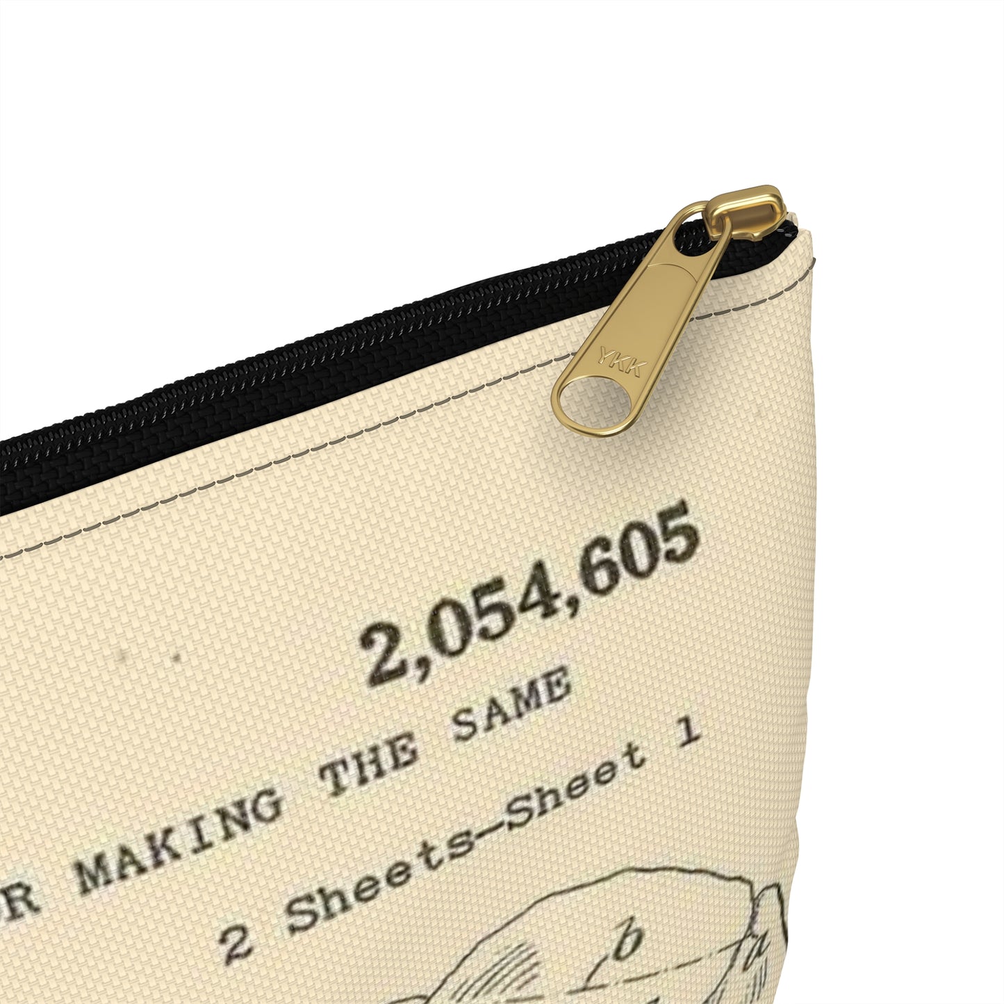 Patent Case File No. 2,054,605, Artificial Flower and Method of and Apparatus for Making the Same, Inventor- Stewart H. Rogers. - DPLA - ffbbbc6a0556e6406954e2be06fe50d6 (page 6) Large Organizer Pouch with Black Zipper