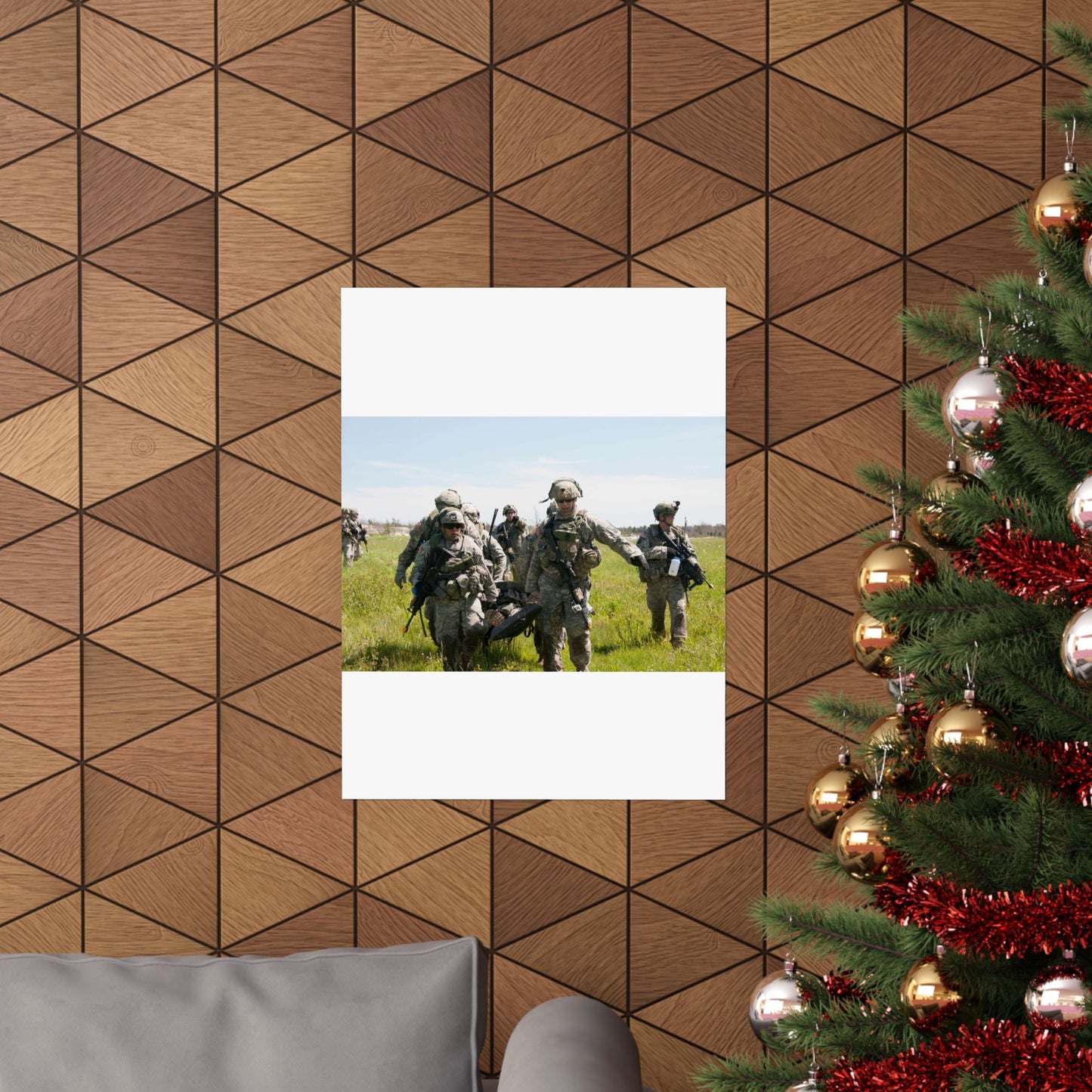 U.S. Army Sgt. Sean Fernandes (right), team leader, High Quality Matte Wall Art Poster for Home, Office, Classroom