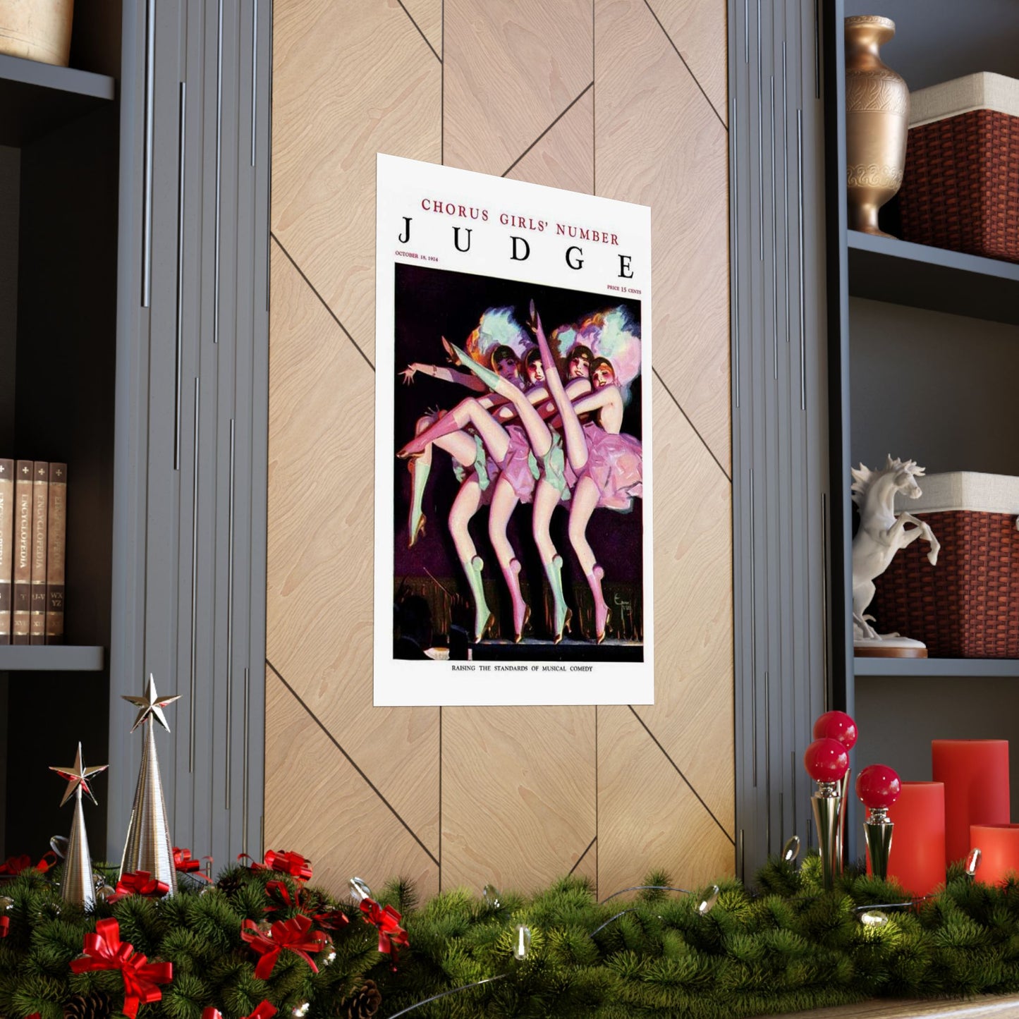 JudgeMagazine18Oct1924 - Art Deco public domain image High Quality Matte Wall Art Poster for Home, Office, Classroom