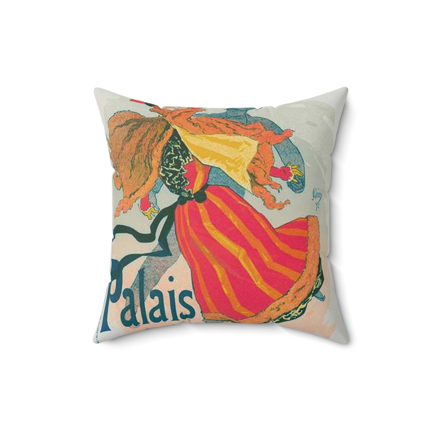 Nouvelle affiche pour le "Palais de Glace". Decorative Accent Square Pillow