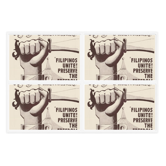 Cry of Balintawak - Drawing. Public domain image. Laminated UV Protective Vinyl Stickers