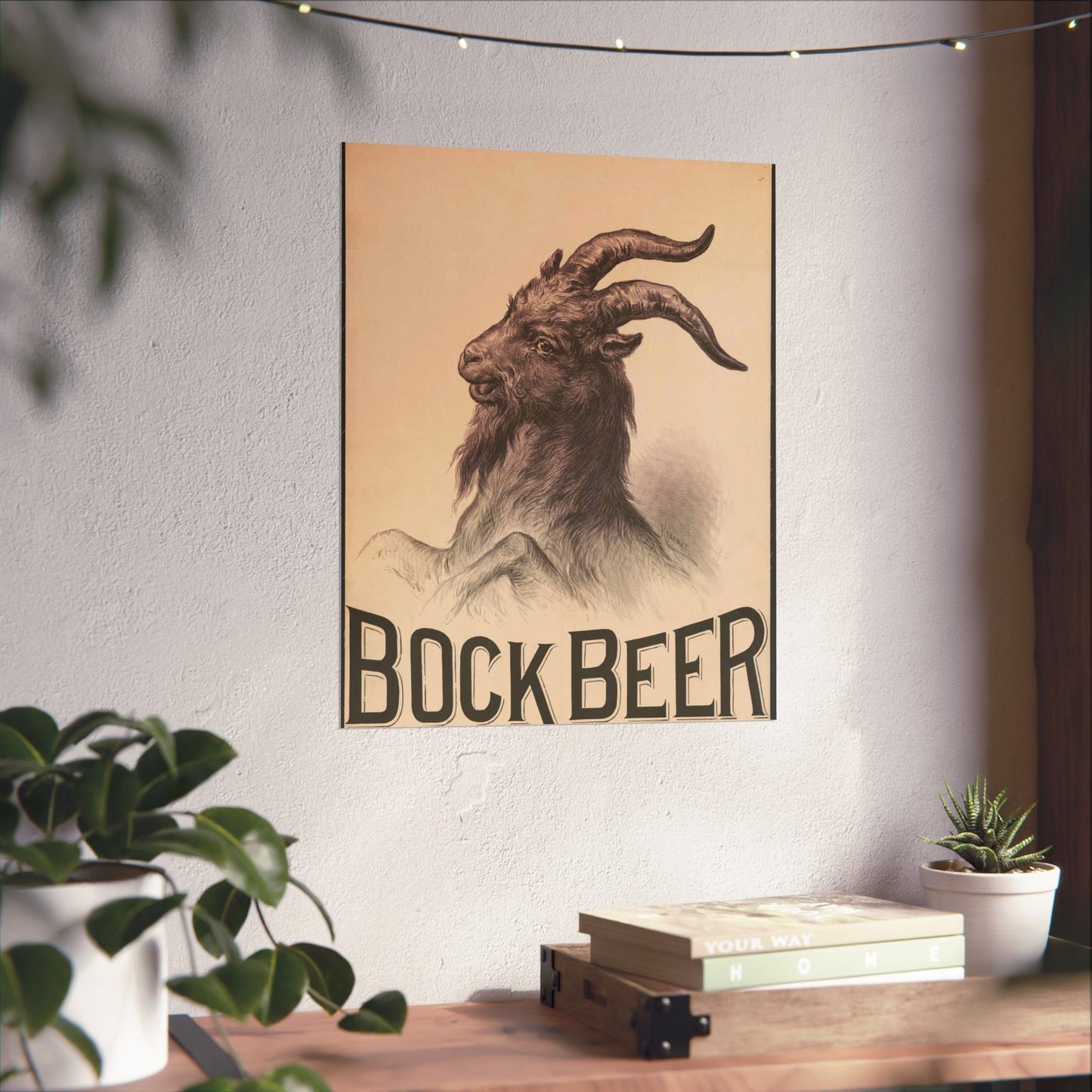 Bock Beer - Print, Library of Congress collection High Quality Matte Wall Art Poster for Home, Office, Classroom