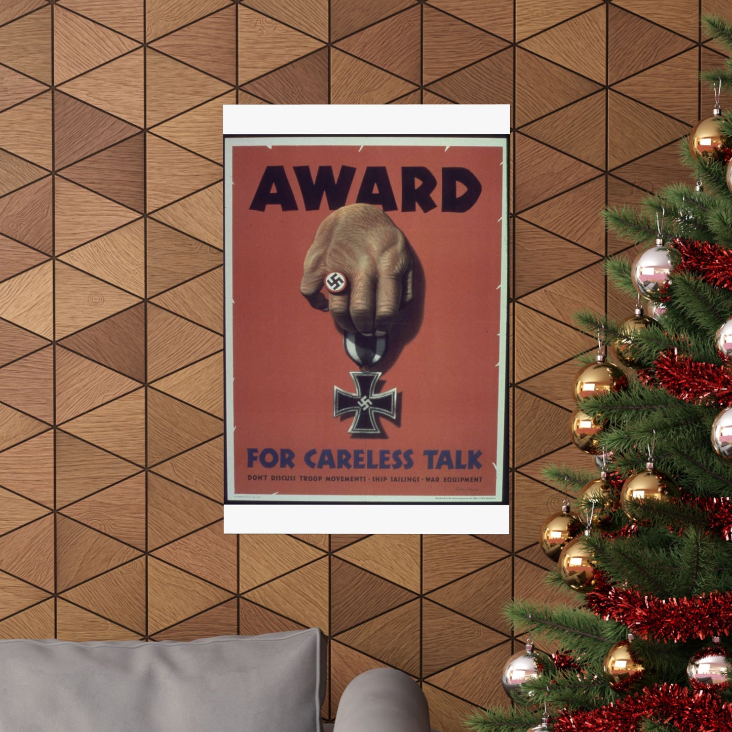 "Award for careless talk" - NARA - 513602 High Quality Matte Wall Art Poster for Home, Office, Classroom