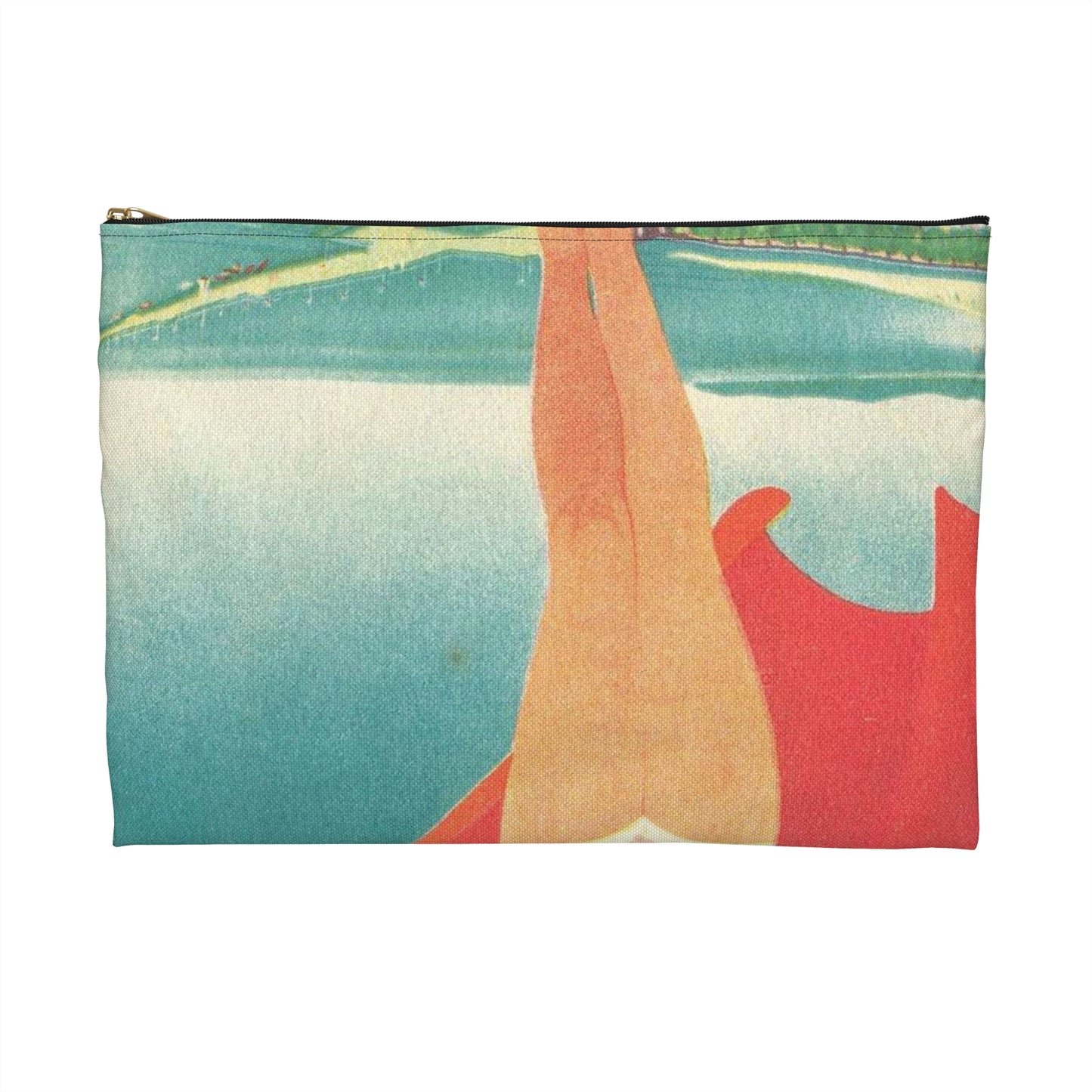 Jupp Wiertz - Zoppot, das Weltbad an der Ostsee Large Organizer Pouch with Black Zipper