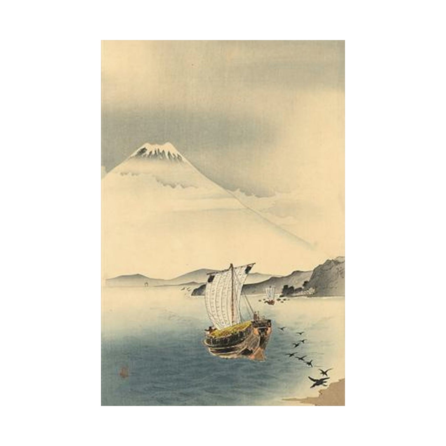 Koson - mount-fuji, Ohara Koson High Quality Matte Wall Art Poster for Home, Office, Classroom