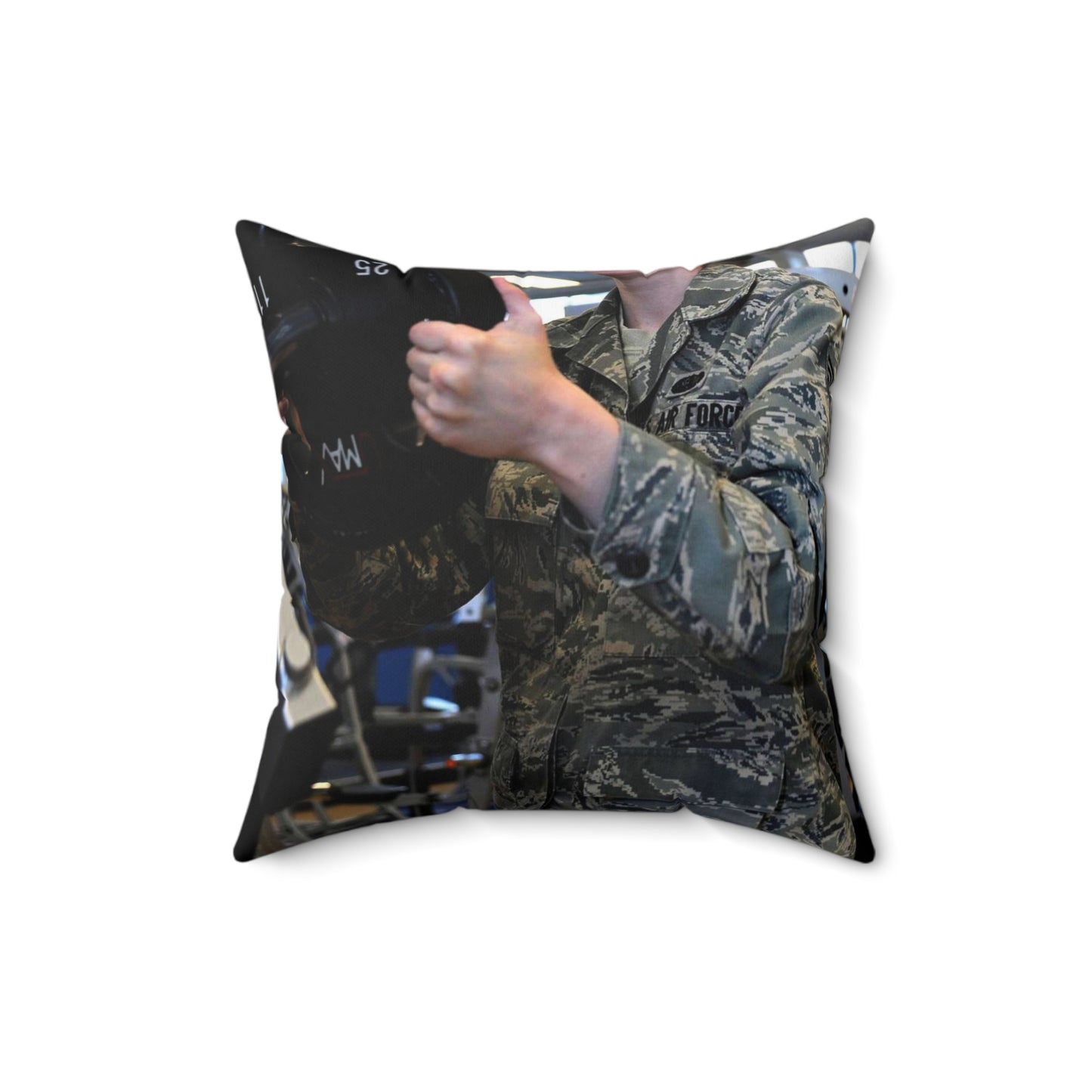 Senior Airman Cassandra Bridges, 28th Force Support Decorative Accent Square Pillow