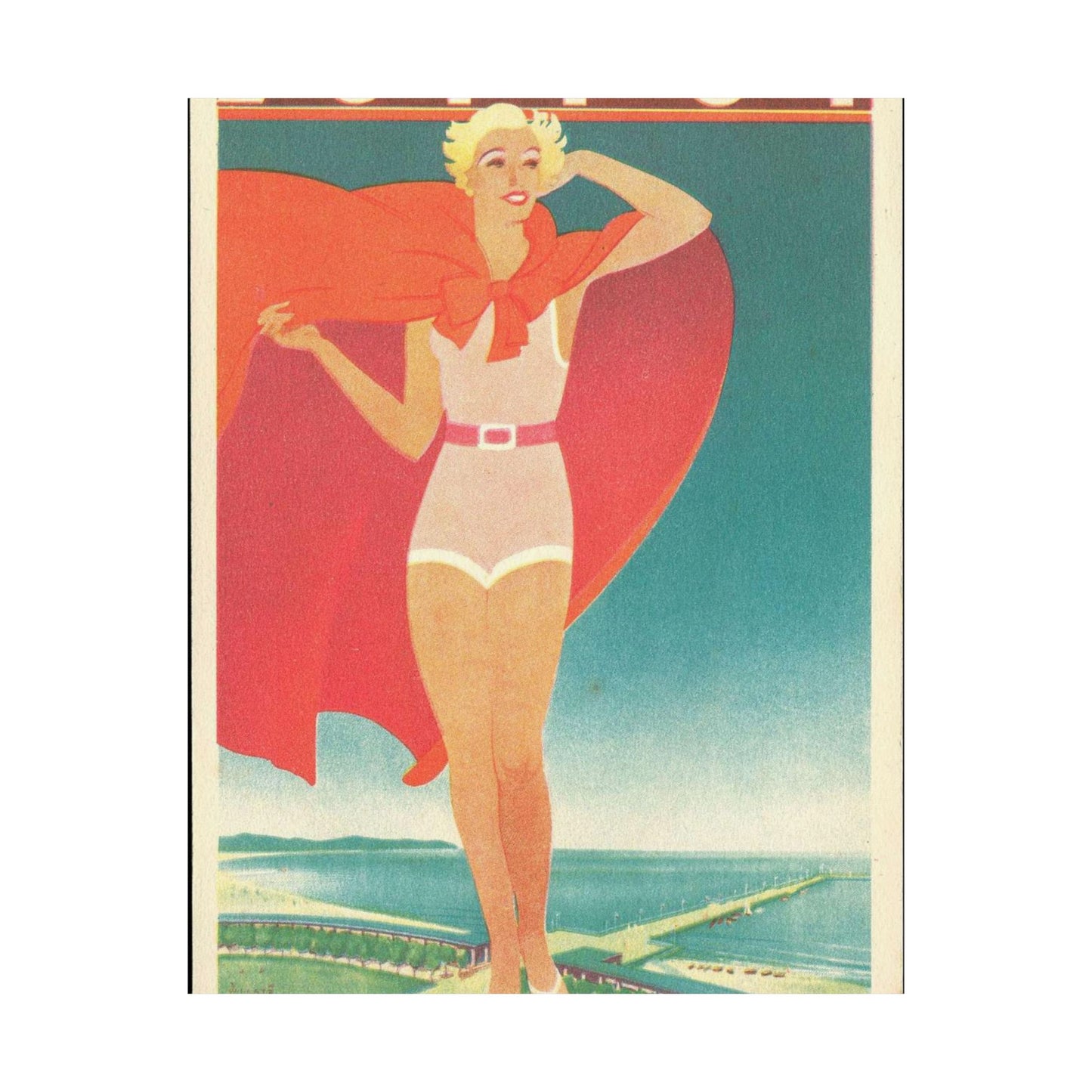 Jupp Wiertz - Zoppot, das Weltbad an der Ostsee High Quality Matte Wall Art Poster for Home, Office, Classroom