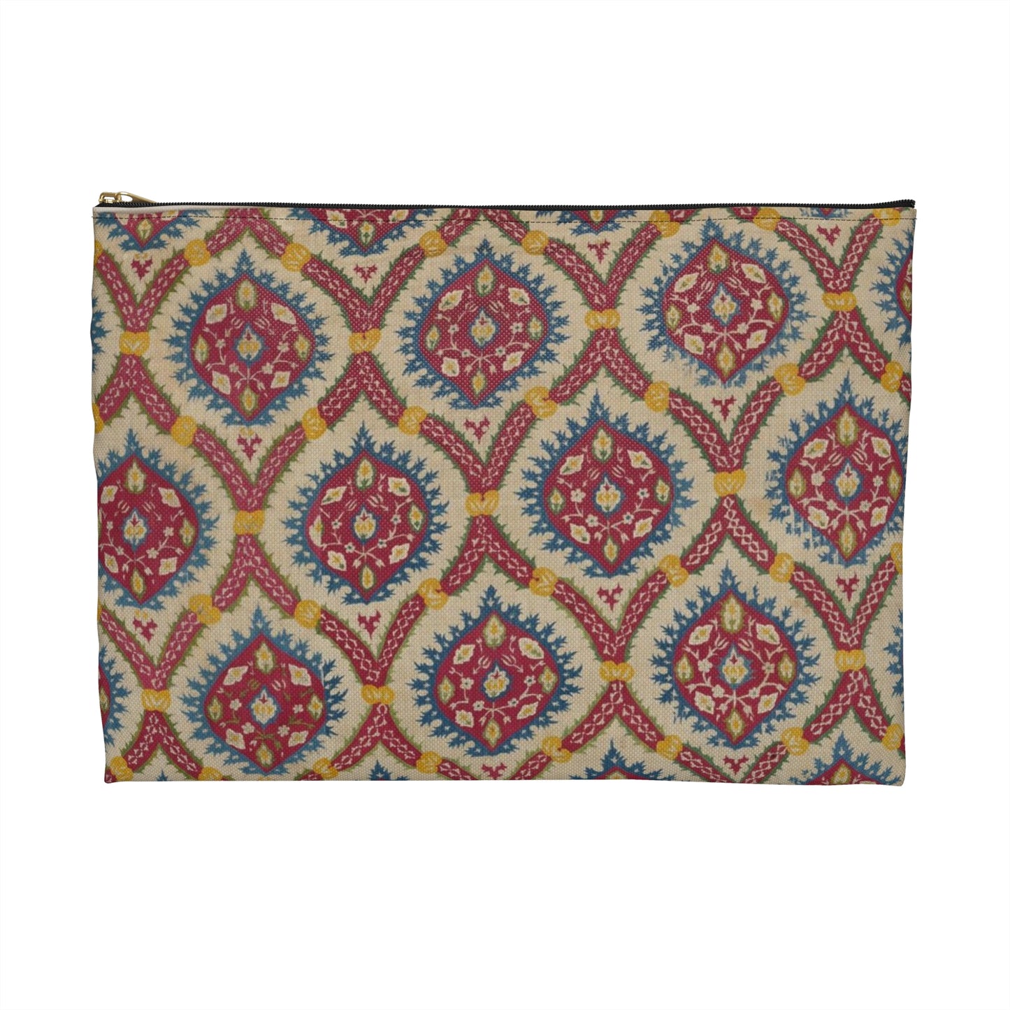 Turkish Cover, 15th century - Public domain dedication image Large Organizer Pouch with Black Zipper