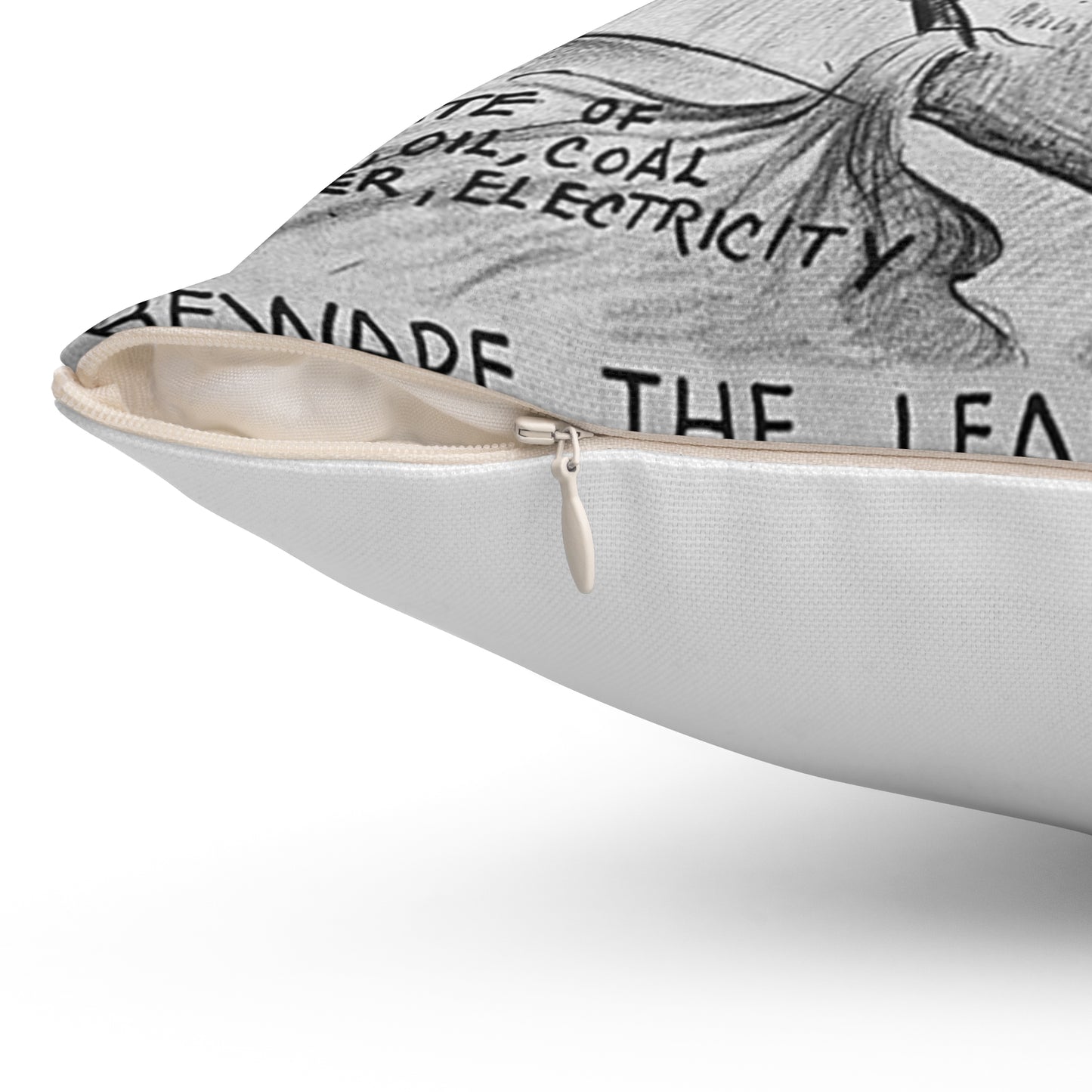 "BEWARE OF THE LEAK IN THE DAM!!" Decorative Accent Square Pillow