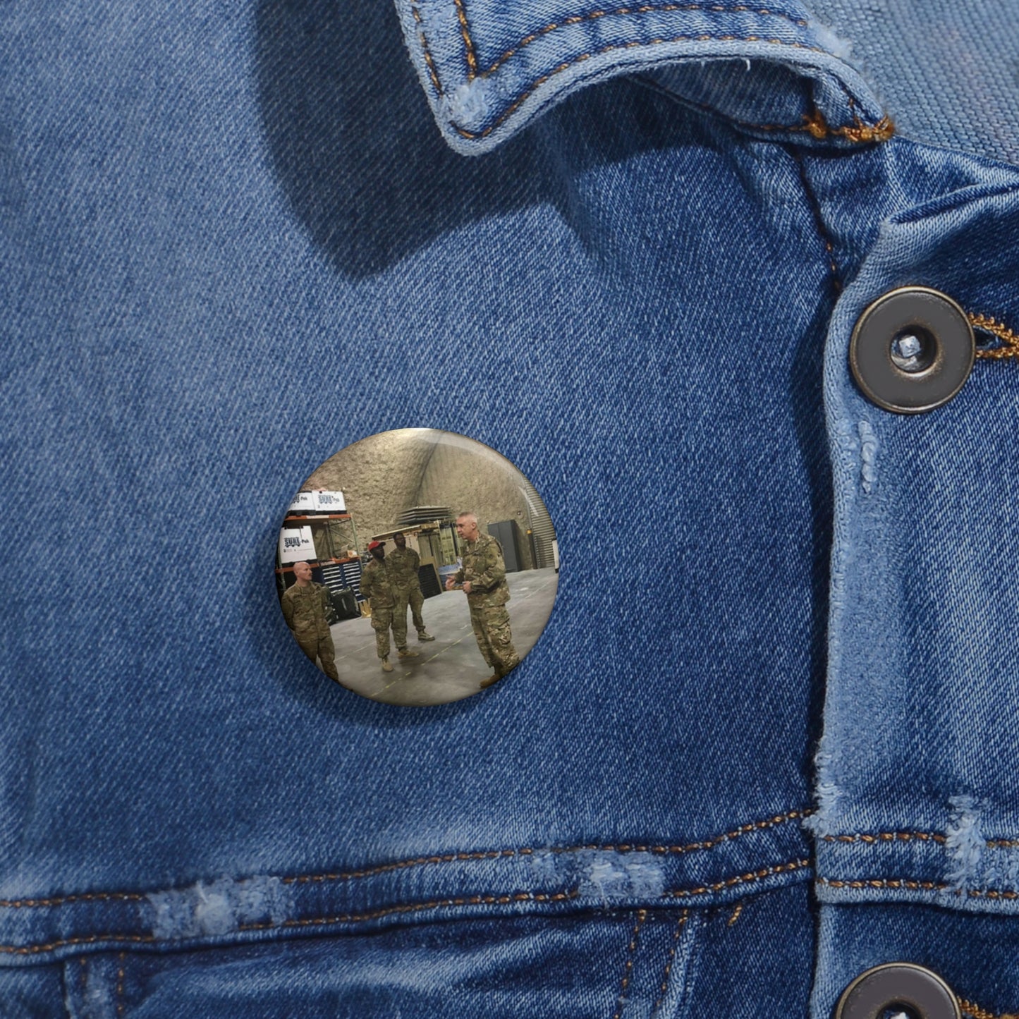 Maj. Gen. John P. Sullivan, commanding general of the Pin Buttons with Crisp Design