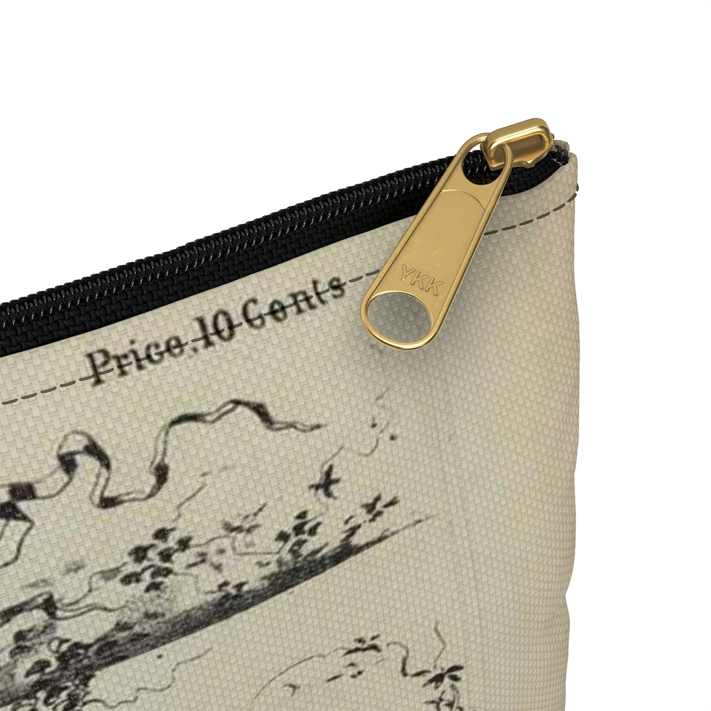 The pig has the pull / Gillam. - Drawing. Public domain image. Large Organizer Pouch with Black Zipper