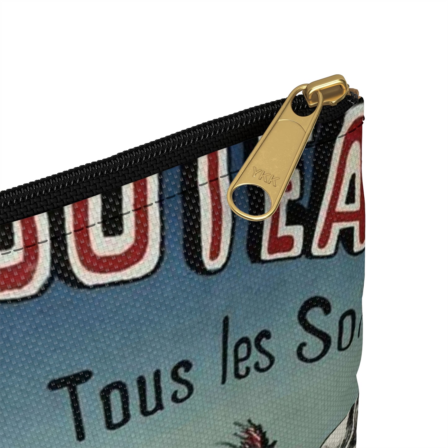 FOLIES- RAMBUTEAU/ . 18./ RUE DE RAMBUTEAU/ Tous les Soirs/ DERAME/ dans ses Nouvelles/ CREATIONS Large Organizer Pouch with Black Zipper