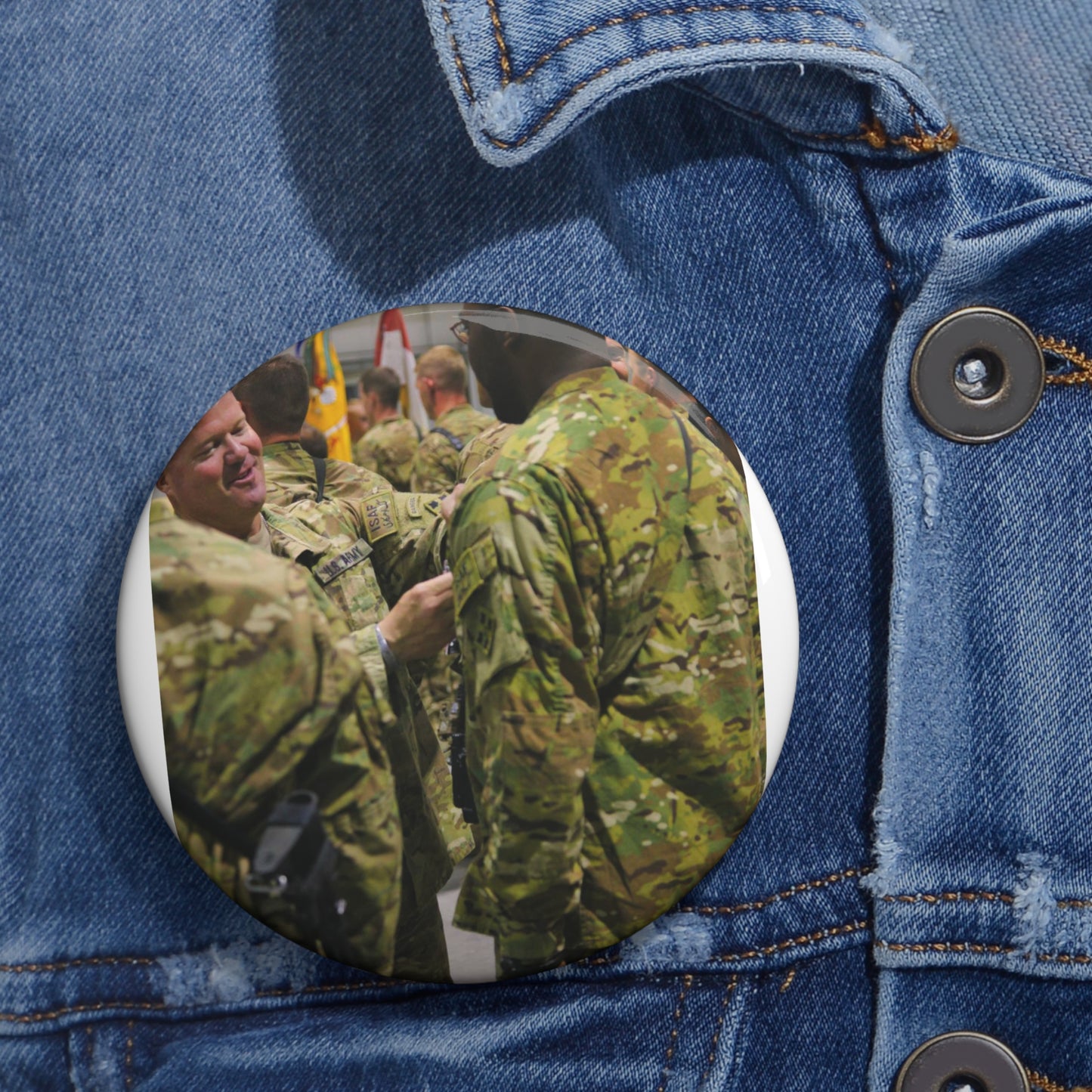 U.S. Army Lt. Col. Jason Hancock serving with 3rd Squadron, Pin Buttons with Crisp Design