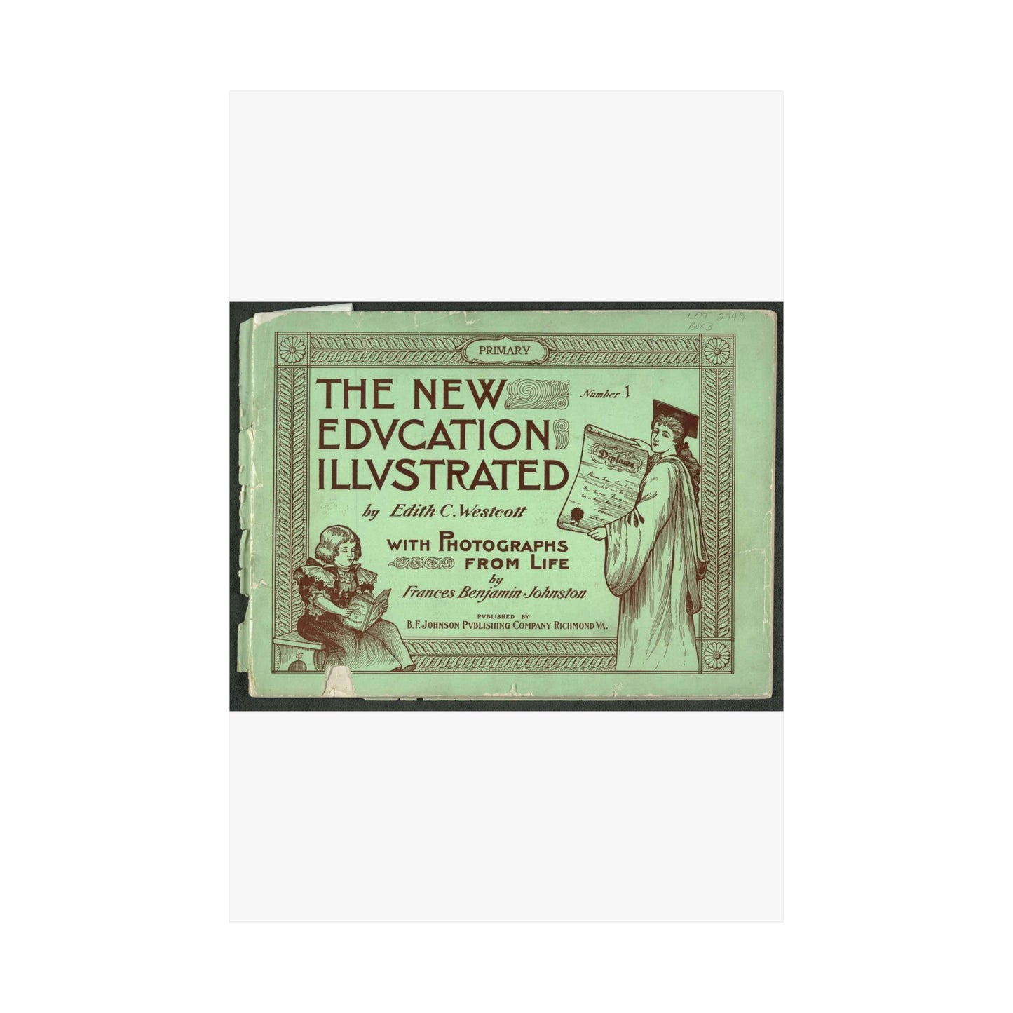 The New Education Illustrated by Edith C. Westcott with photograhs from life by Frances Benjamin Johnston, Number 1 - Primary High Quality Matte Wall Art Poster for Home, Office, Classroom