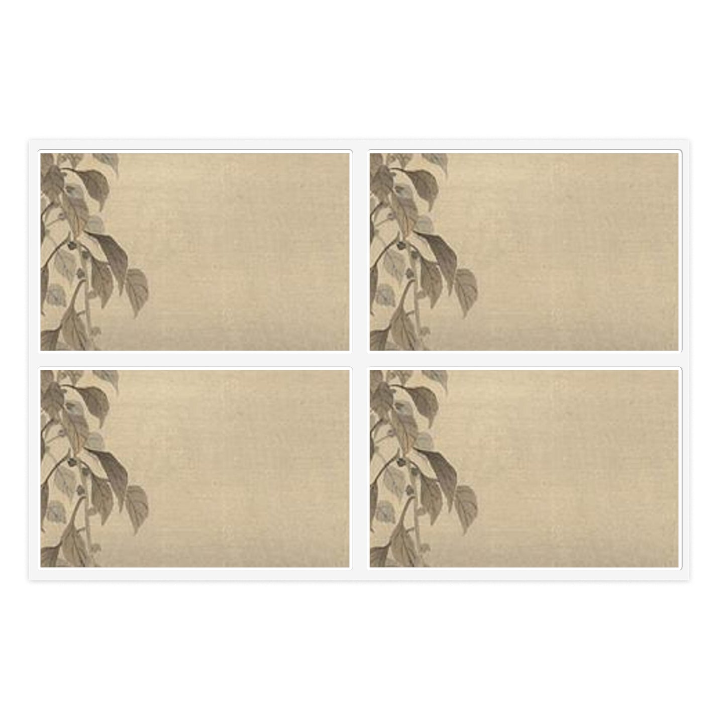 Koson - quails, Ohara Koson Laminated UV Protective Vinyl Stickers