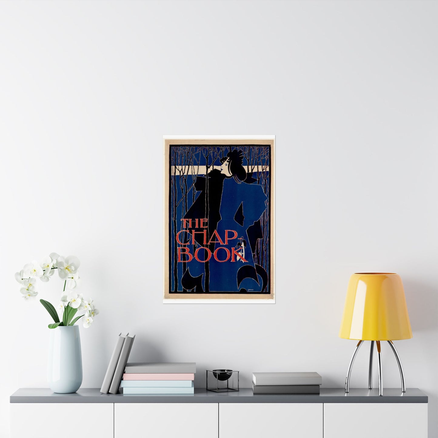 Will Bradley - The chap-book - Art nouveau public domain poster High Quality Matte Wall Art Poster for Home, Office, Classroom