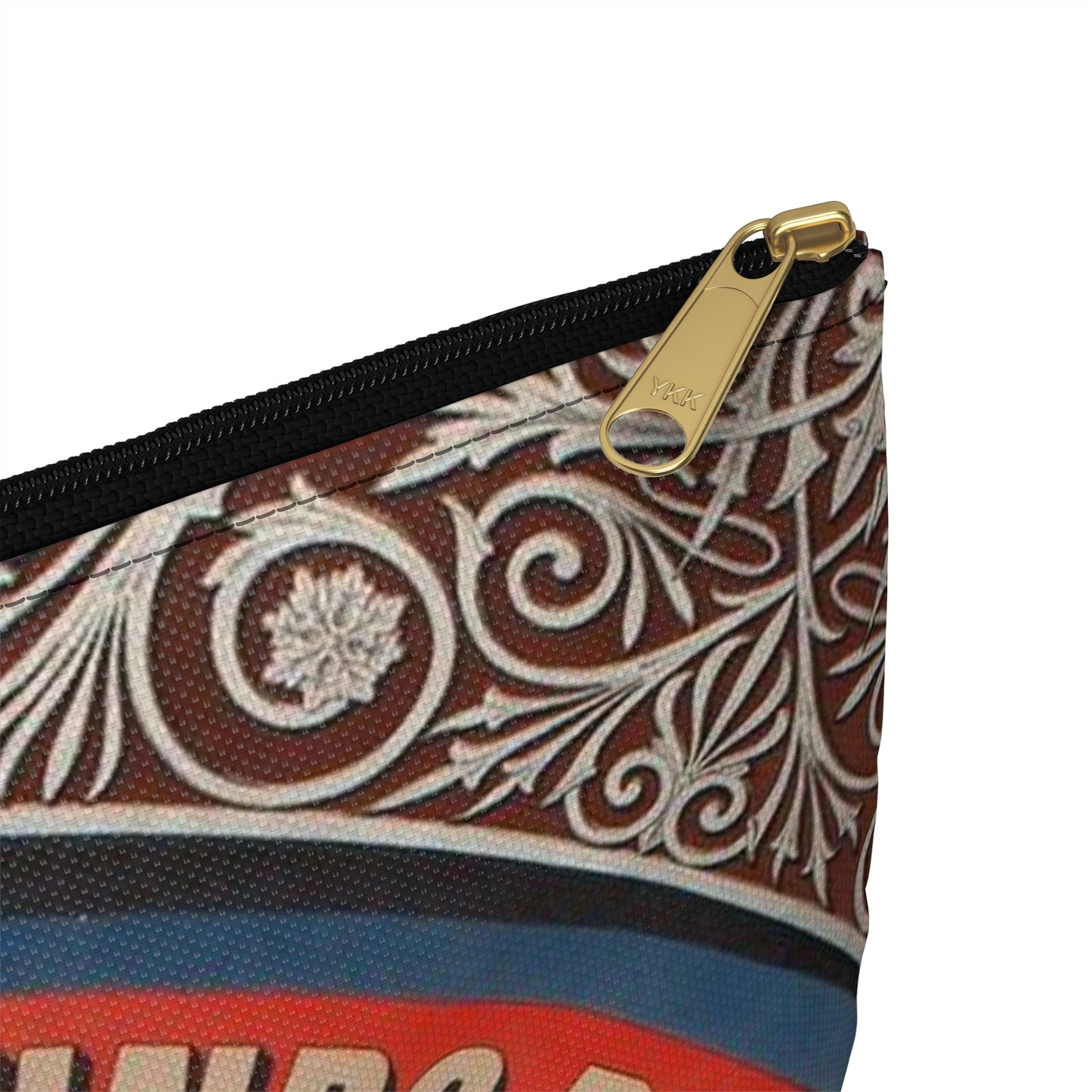 Reklamaffisch för Iggesunds bruk. Jarnets Metallurgi, Sverige Large Organizer Pouch with Black Zipper