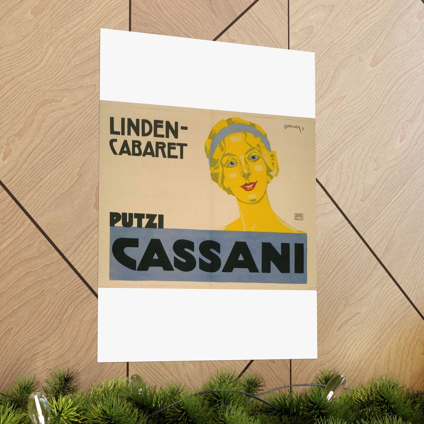 Putzi Cassani - Linden-Cabaret - Jo Steiner, 1913 High Quality Matte Wall Art Poster for Home, Office, Classroom