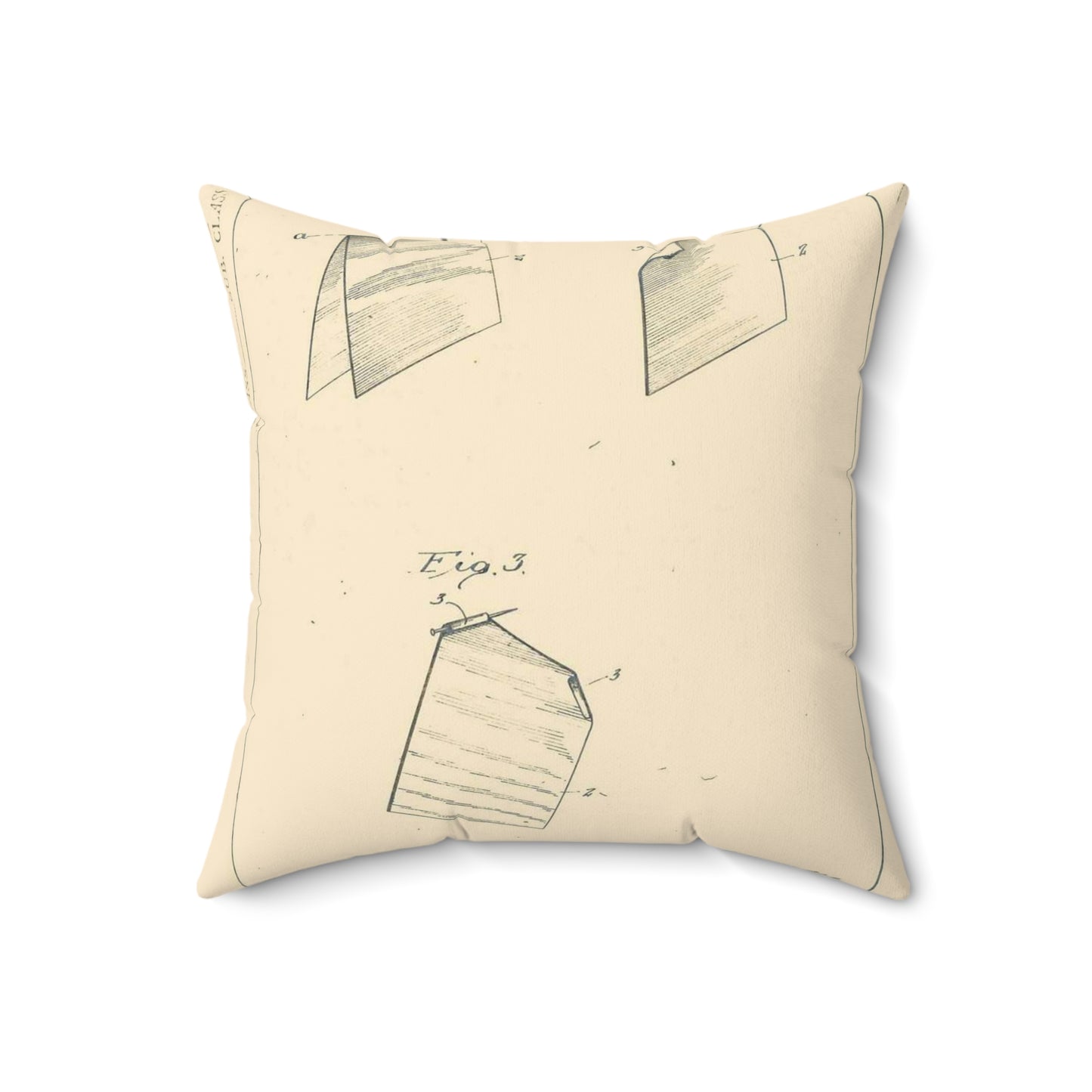 Patent Case File No. 1,458,513, Method of Producing Arificial Flower Petals, Inventor- Ellen W. Bell. - DPLA - 5462ff330b7ac44e42ad6e531c446101 (page 15) Decorative Accent Square Pillow