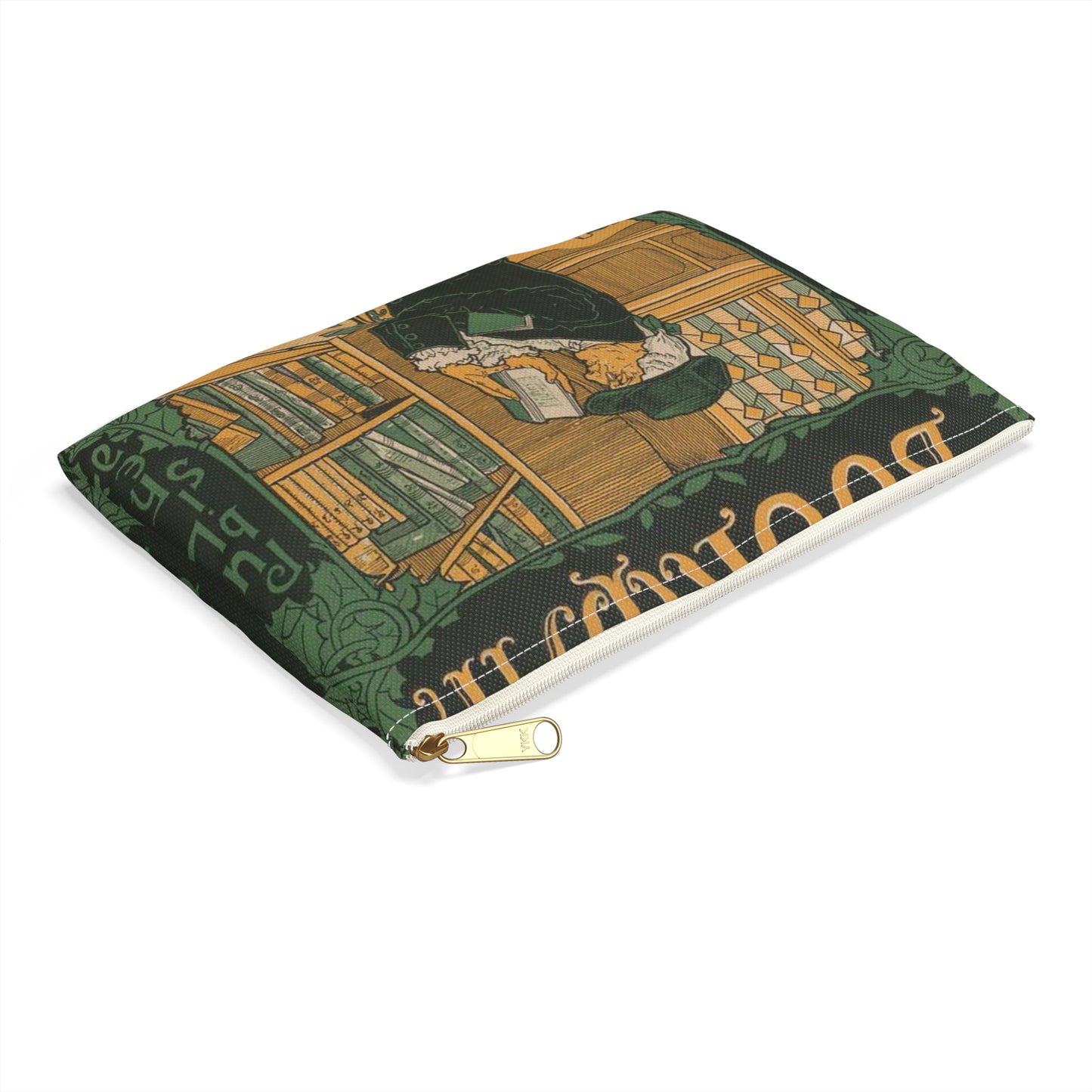 Louis Rhead - The bookman, Christmas number (2015646907) Large Organizer Pouch with Black Zipper