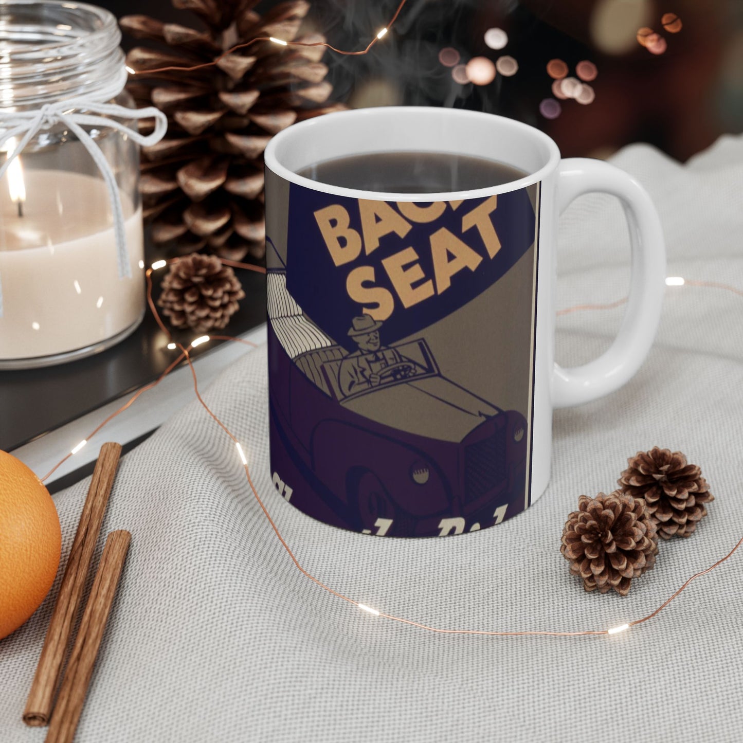 Flip Up That Backseat Share The Ride^ - NARA - 533928 Beautiful Novelty Ceramic Coffee Mug 11oz