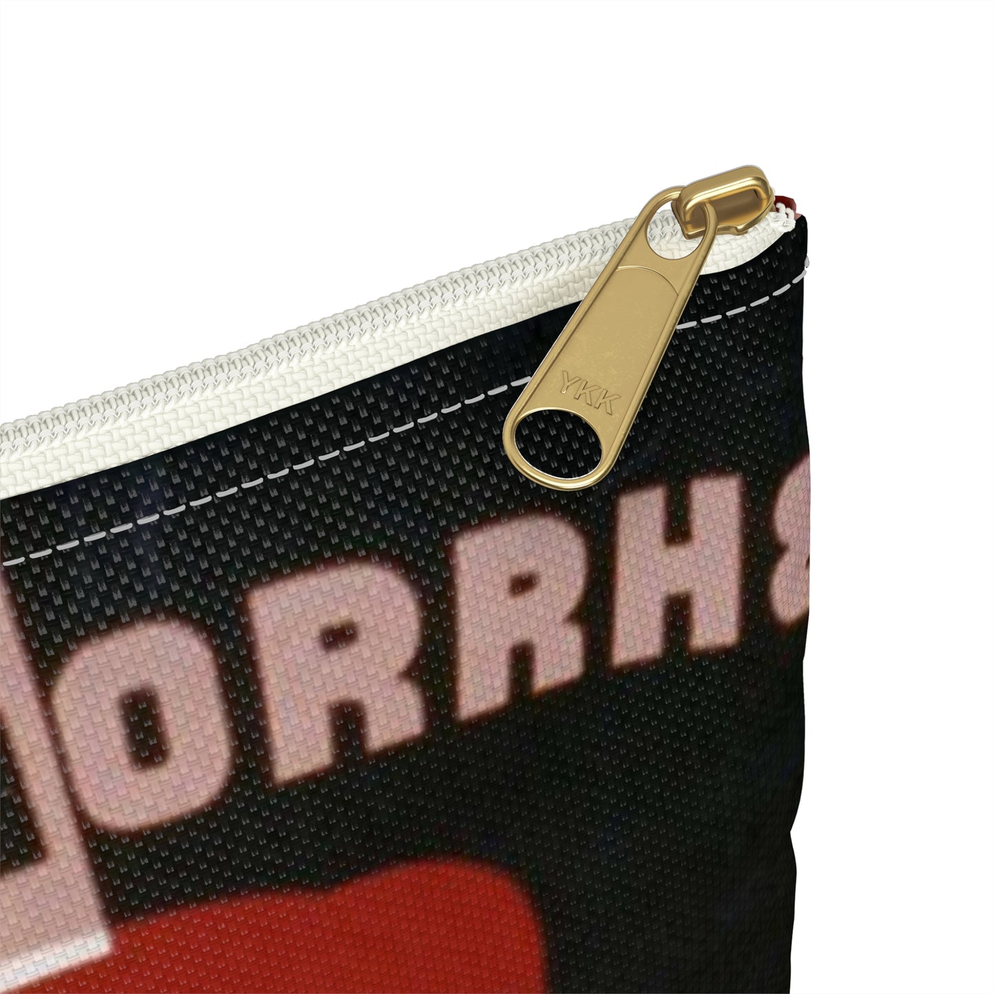 Stamp out syphilis and gonorrhea Have you had your blood test and examination : Go to your doctor or Dept. of Health. Large Organizer Pouch with Black Zipper