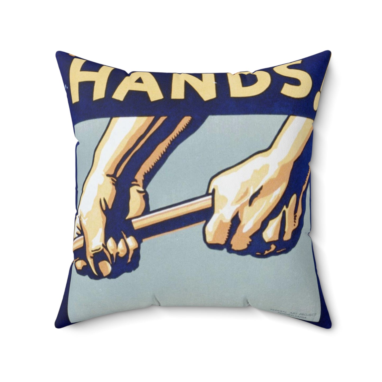Protect your hands! You work with them. Decorative Accent Square Pillow