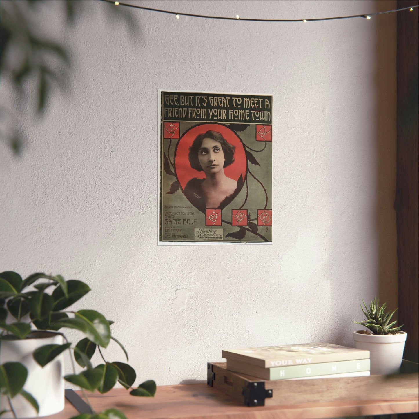 Gee, but it's great to meet a friend from your hom High Quality Matte Wall Art Poster for Home, Office, Classroom