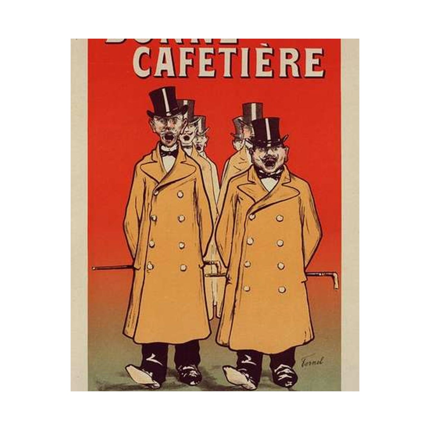 Affiche pour la "Chicorée Bonne Cafetière". High Quality Matte Wall Art Poster for Home, Office, Classroom