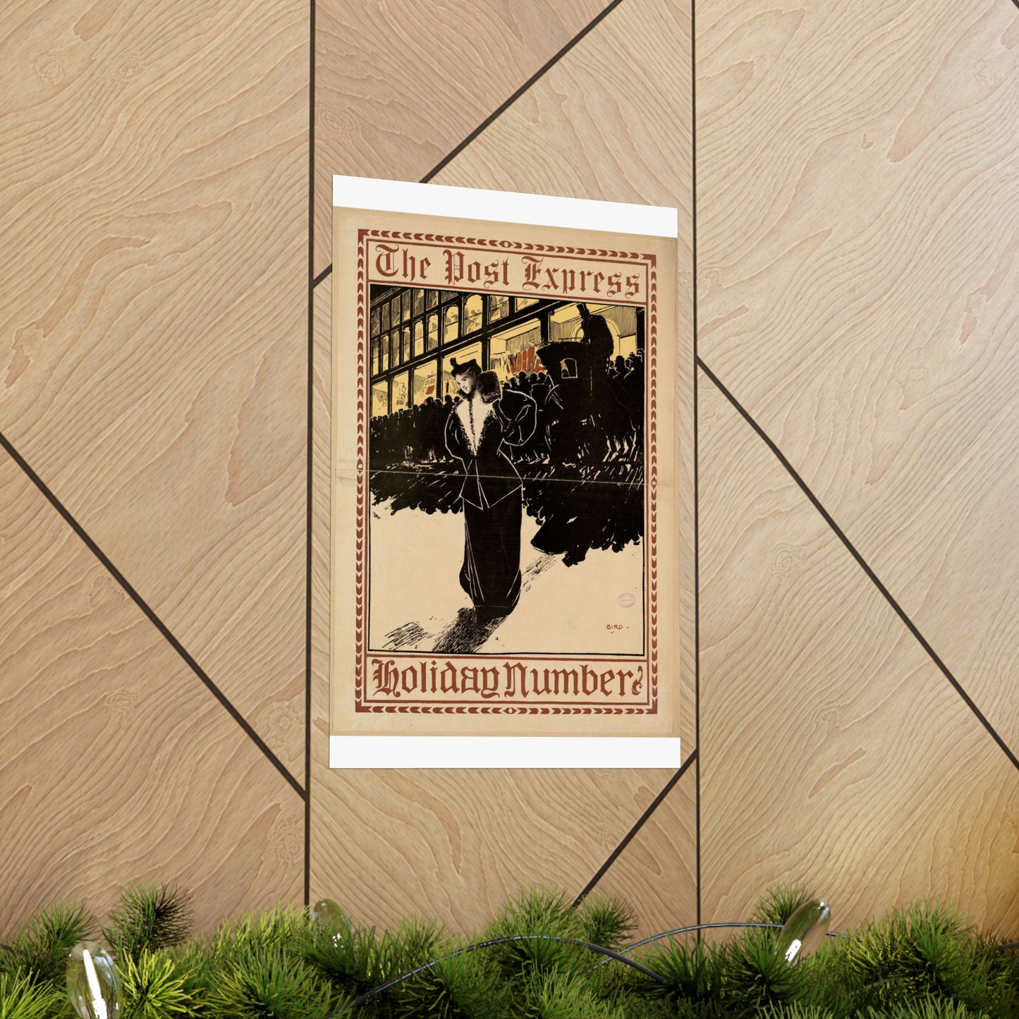 The post express, holiday number High Quality Matte Wall Art Poster for Home, Office, Classroom