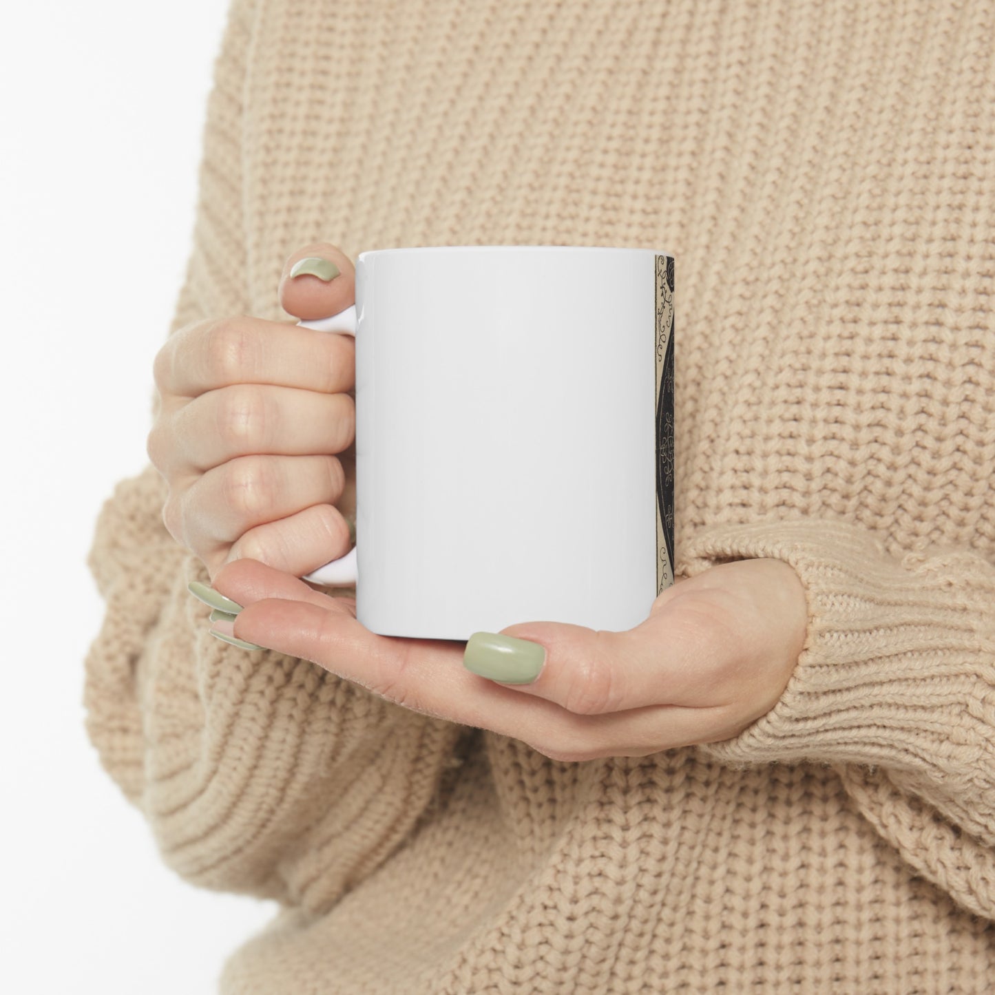 The Fourth Knot (combining seven circular groups of knots with black centers) Beautiful Novelty Ceramic Coffee Mug 11oz