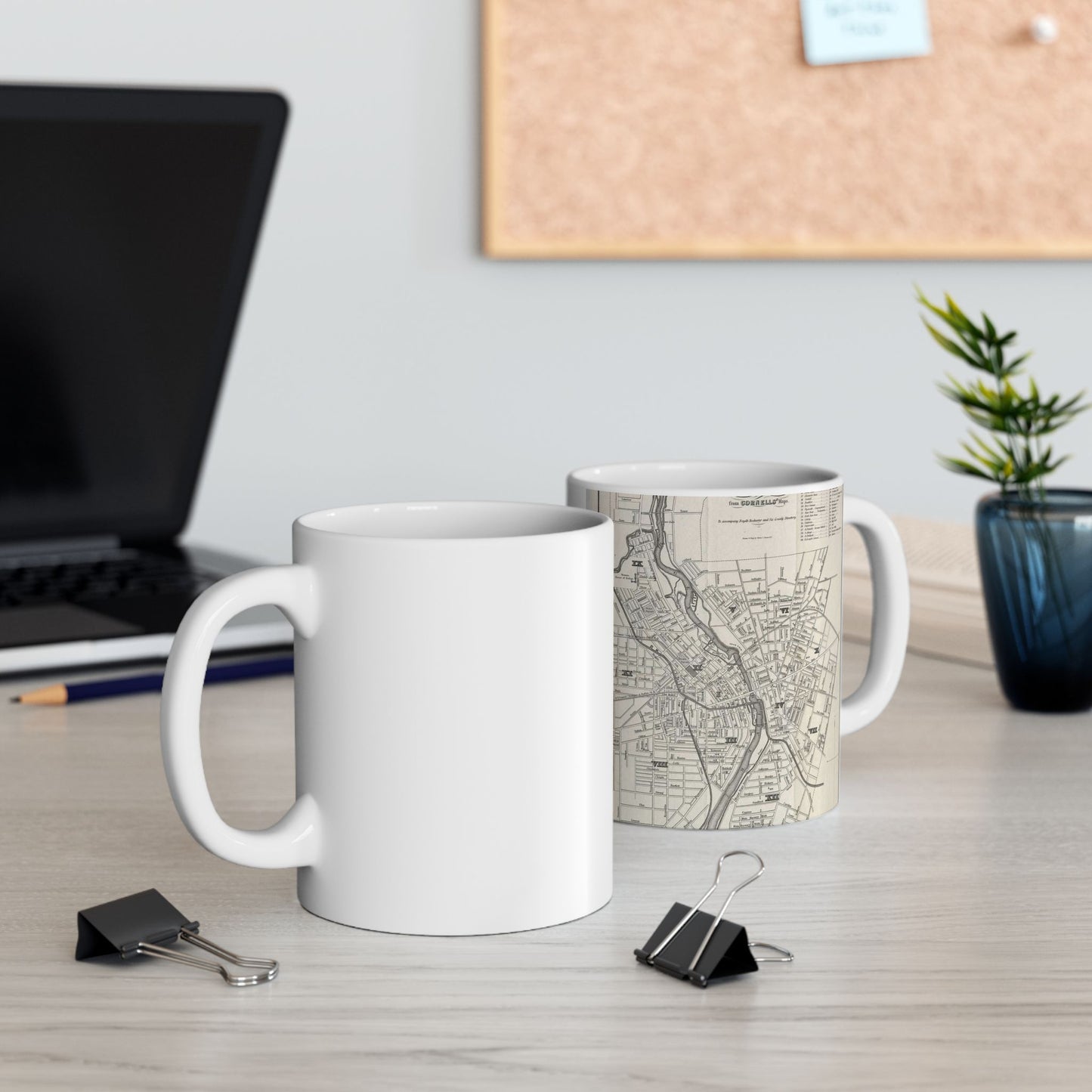 Map of the city of Rochester : from Cornells' Maps : to accompany Boyd's Rochester and six county directory / Beautiful Novelty Ceramic Coffee Mug 11oz