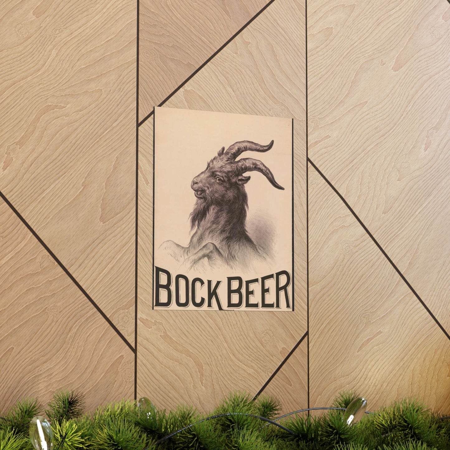 Bock Beer - Print, Library of Congress collection High Quality Matte Wall Art Poster for Home, Office, Classroom