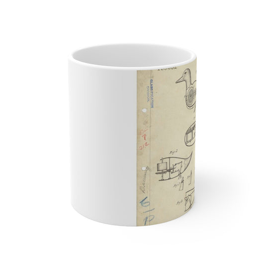 Patent drawing - Drawing of Aquatic Toy Public domain  image Beautiful Novelty Ceramic Coffee Mug 11oz