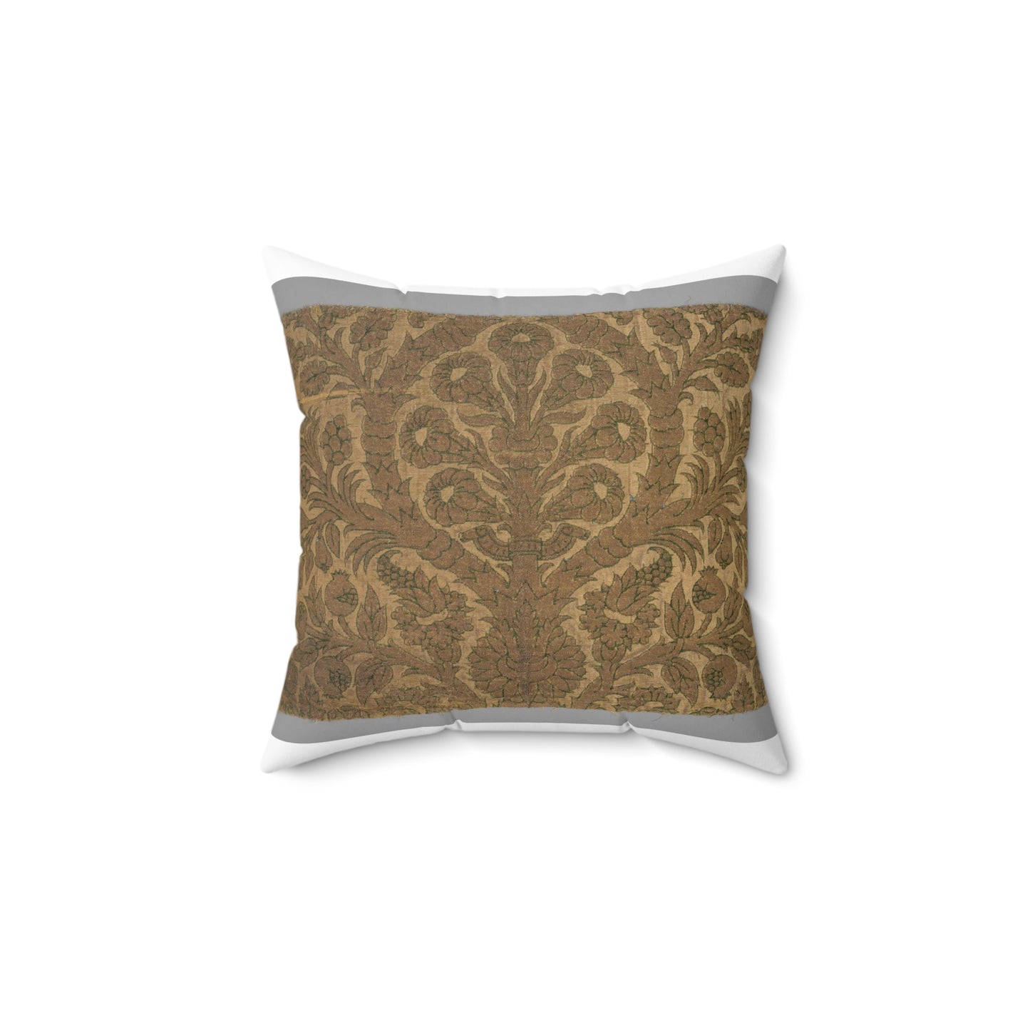 Fragment with Sempervivum tectorum motif Decorative Accent Square Pillow