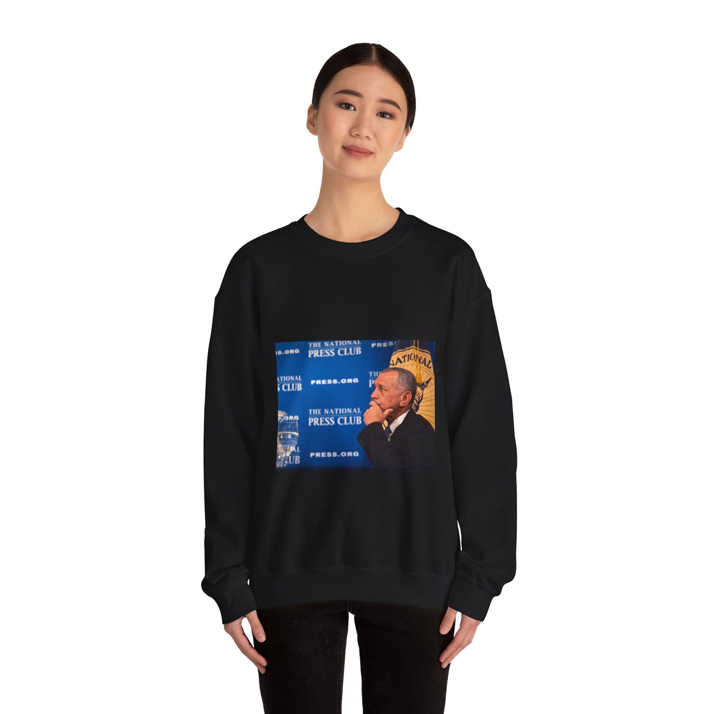 Commercial Human Spaceflight Press Conference Black Heavy Blend Adult Crew Neck SweatShirt