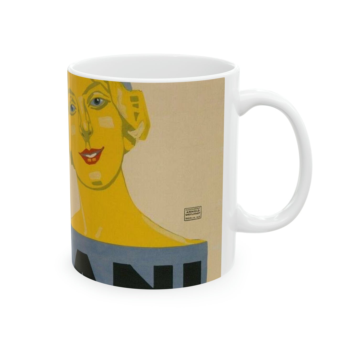 Putzi Cassani - Linden-Cabaret - Jo Steiner, 1913 Beautiful Novelty Ceramic Coffee Mug 11oz