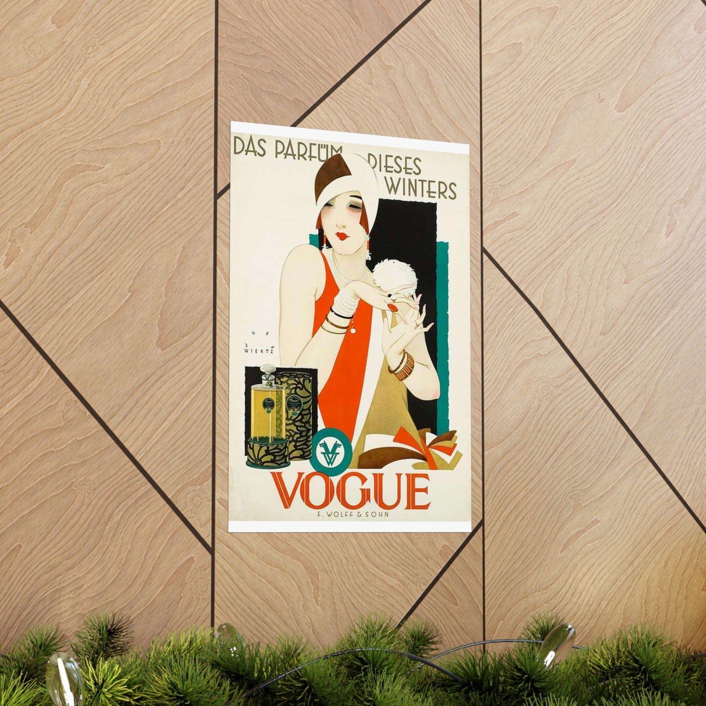 1926 1927 circa Jupp Wiertz Plakat Das Parfüm dieses Winters - Vogue, Firma F. Wolff & Sohn, Karlsruhe High Quality Matte Wall Art Poster for Home, Office, Classroom