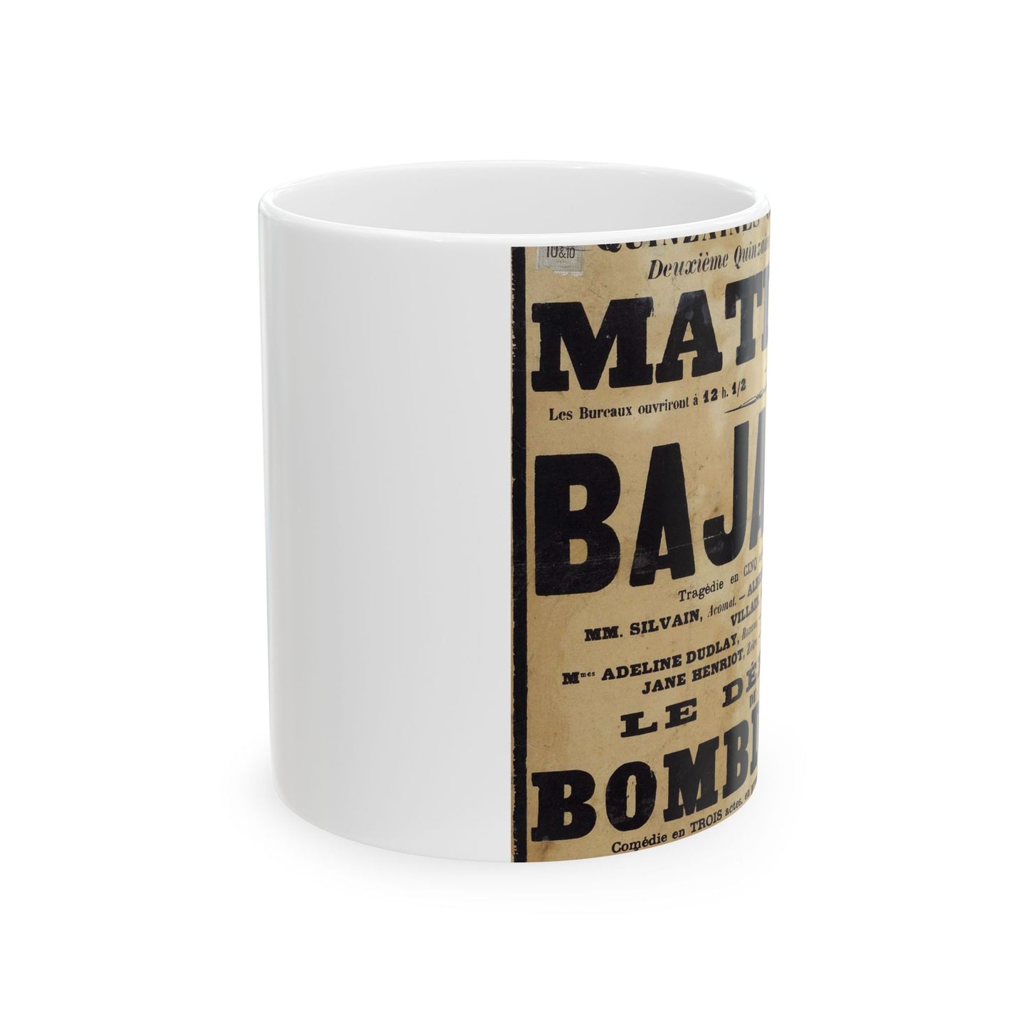 Poster of Bajazet 1900 - A poster advertising a concert in paris Beautiful Novelty Ceramic Coffee Mug 11oz