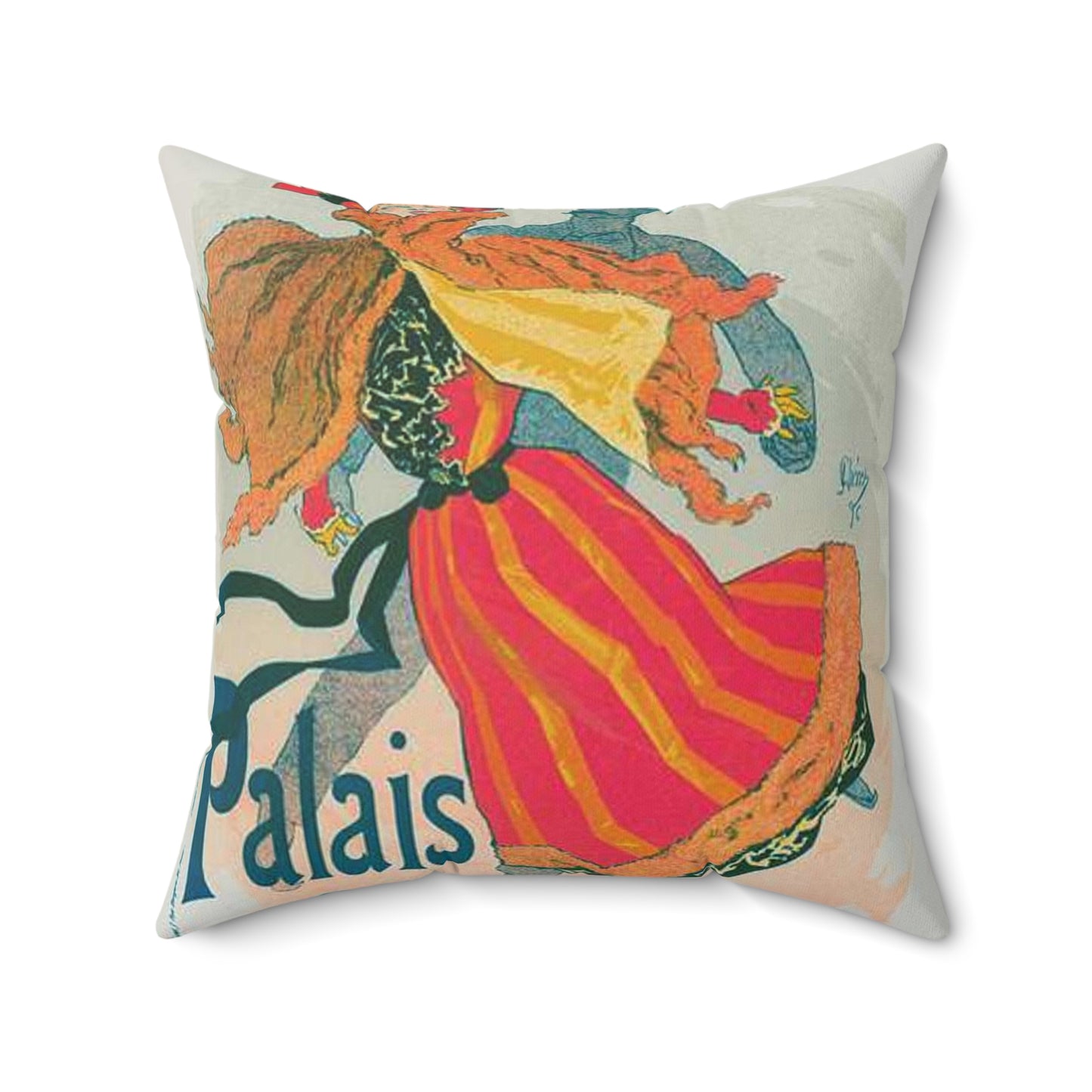 Nouvelle affiche pour le "Palais de Glace". Decorative Accent Square Pillow