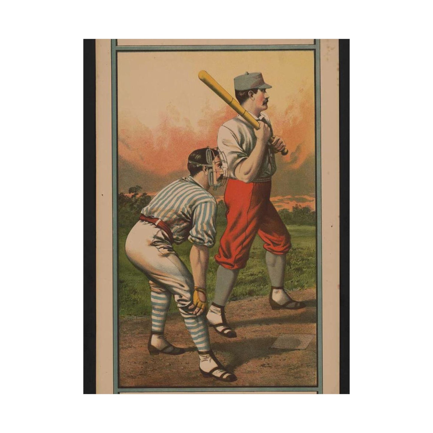 Biddeford vs. Portland Granite St. grounds, Saturday, May 30th Printed at the Biddeford Journal office High Quality Matte Wall Art Poster for Home, Office, Classroom