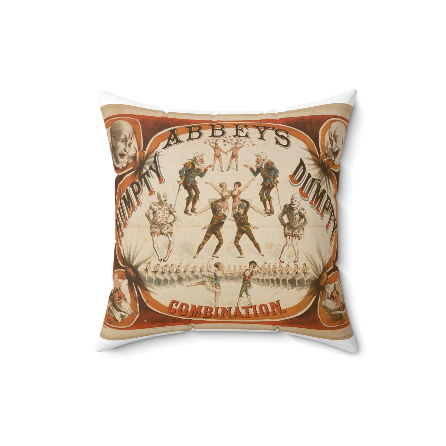 Abbey's Humpty Dumpty Combination Decorative Accent Square Pillow