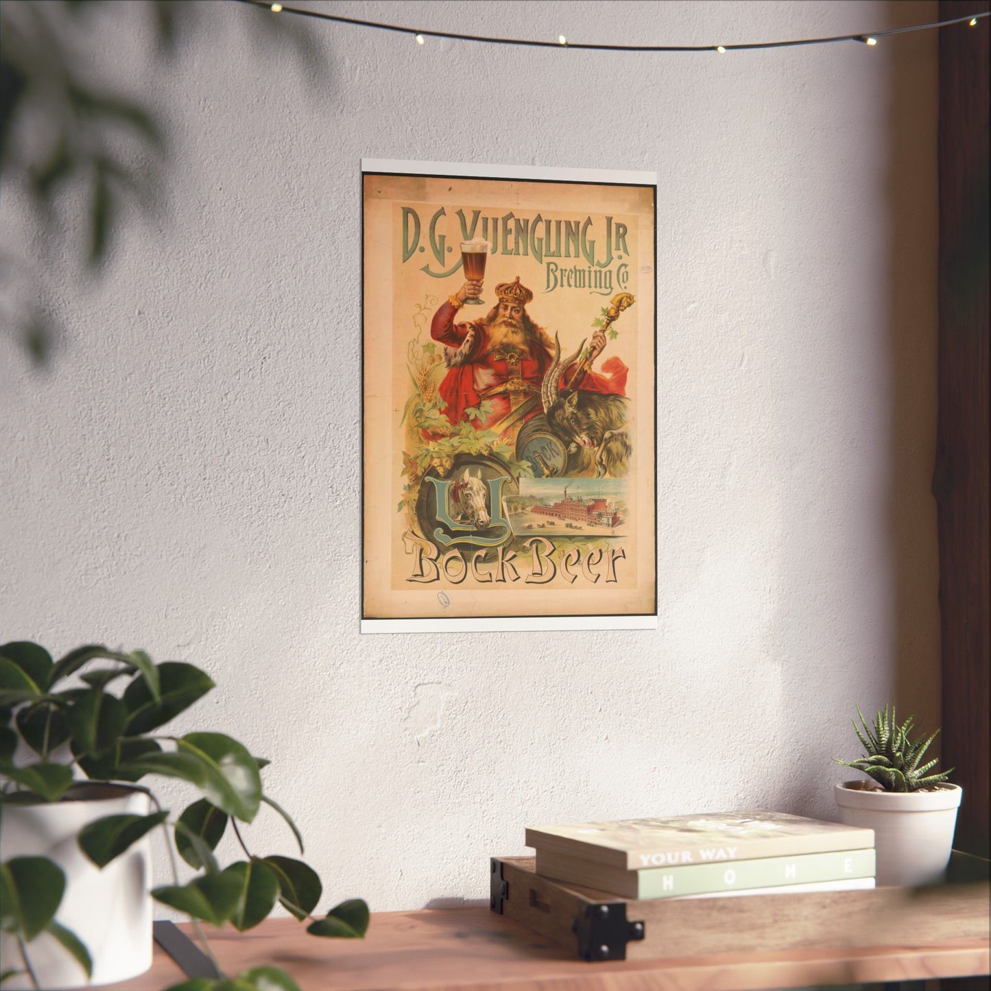 D.G. Yuengling Jr. Brewing Co., bock beer High Quality Matte Wall Art Poster for Home, Office, Classroom