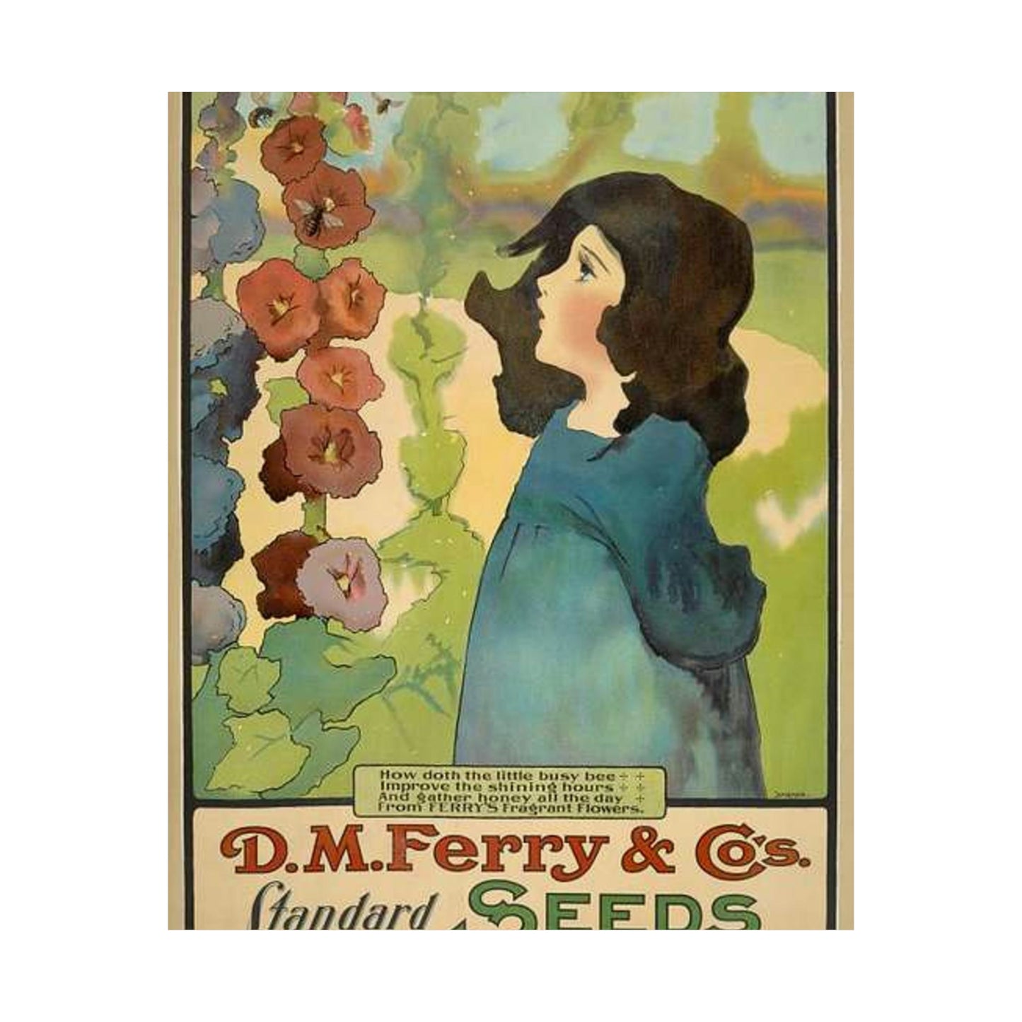 D. M. Ferry & Co's. standard seeds. High Quality Matte Wall Art Poster for Home, Office, Classroom