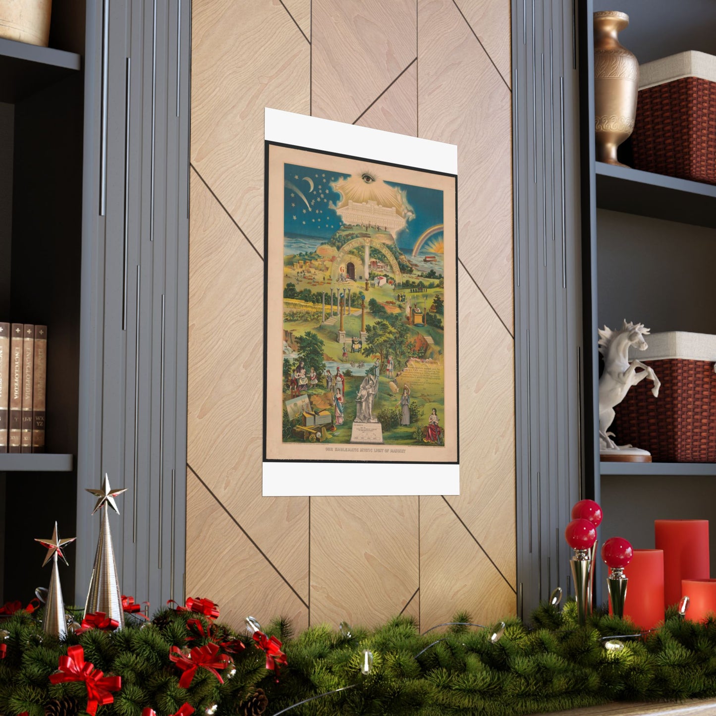 Our emblematic mystic light of masonry High Quality Matte Wall Art Poster for Home, Office, Classroom