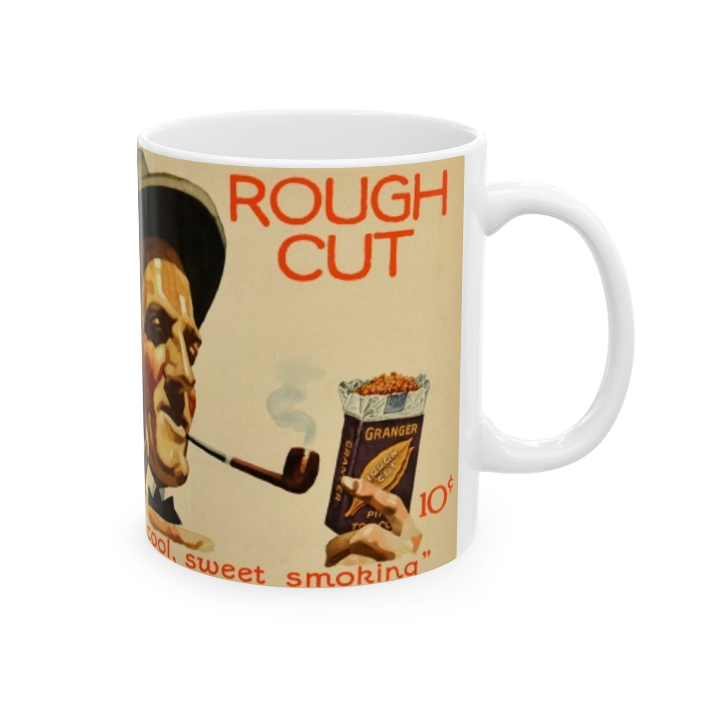 Granger Rough Cut. „Now, that's what I call cool, sweet smoking“, 1923, poster 1 Beautiful Novelty Ceramic Coffee Mug 11oz