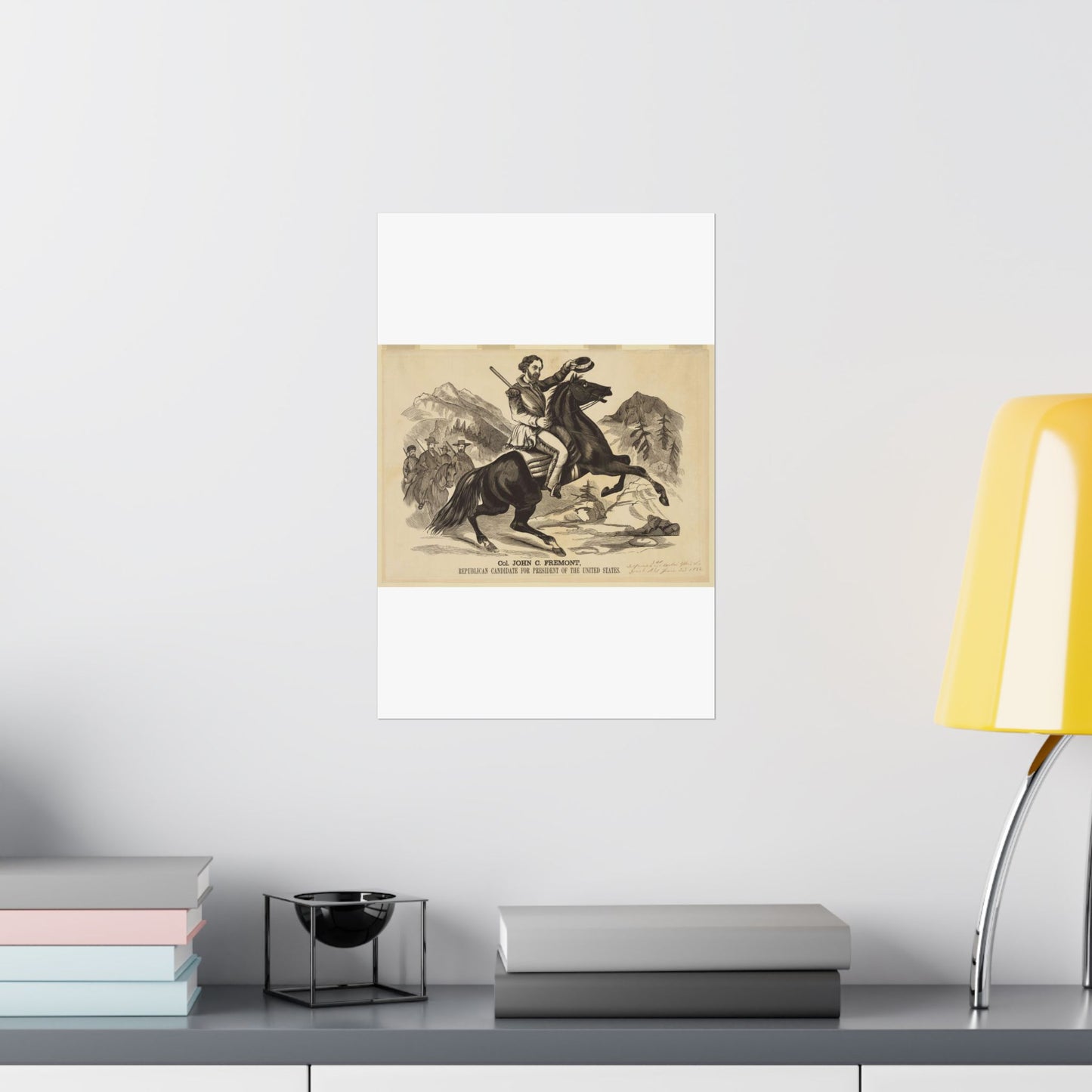 Col. John C. Fremont, Republican candidate for the President of the United States High Quality Matte Wall Art Poster for Home, Office, Classroom