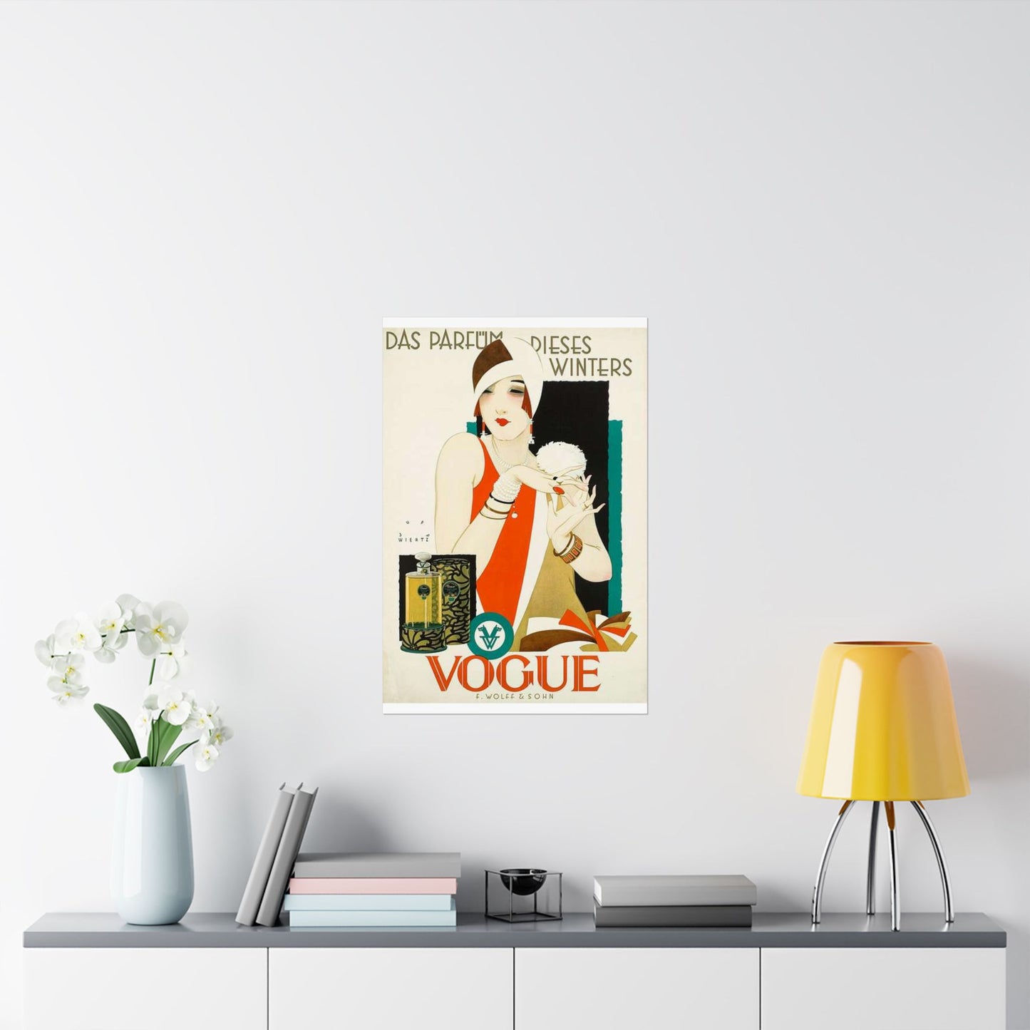 1926 1927 circa Jupp Wiertz Plakat Das Parfüm dieses Winters - Vogue, Firma F. Wolff & Sohn, Karlsruhe High Quality Matte Wall Art Poster for Home, Office, Classroom