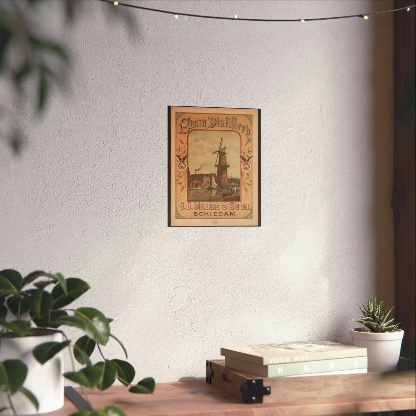 Swan Distillery, J.J. Meder & Zoon, Schiedam High Quality Matte Wall Art Poster for Home, Office, Classroom